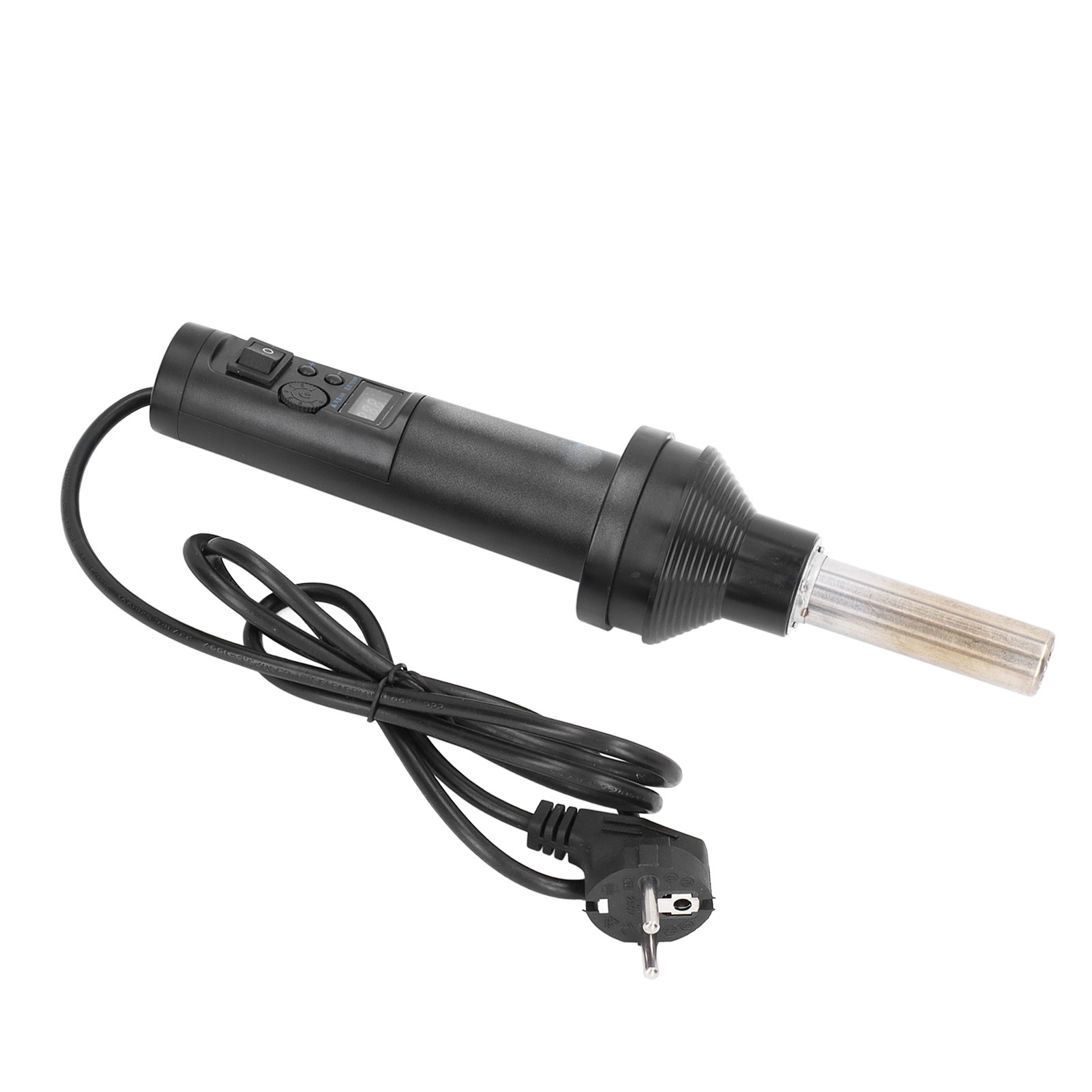 Einstellbare Digitale Heißluftpistole, 100–500 °c, Tragbares Werkzeugset Mit Display, 220-v-eu-stecker