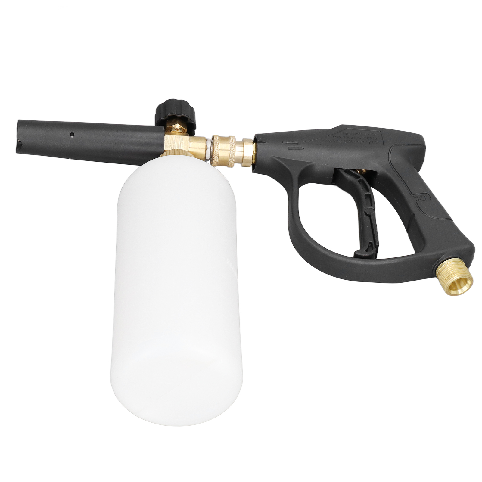 Schaumlanze Mit Verstellbarer Messingdüse, Auslaufsicher, 1 L, 1/4-zoll-druckpistole Für Die Autowäsche