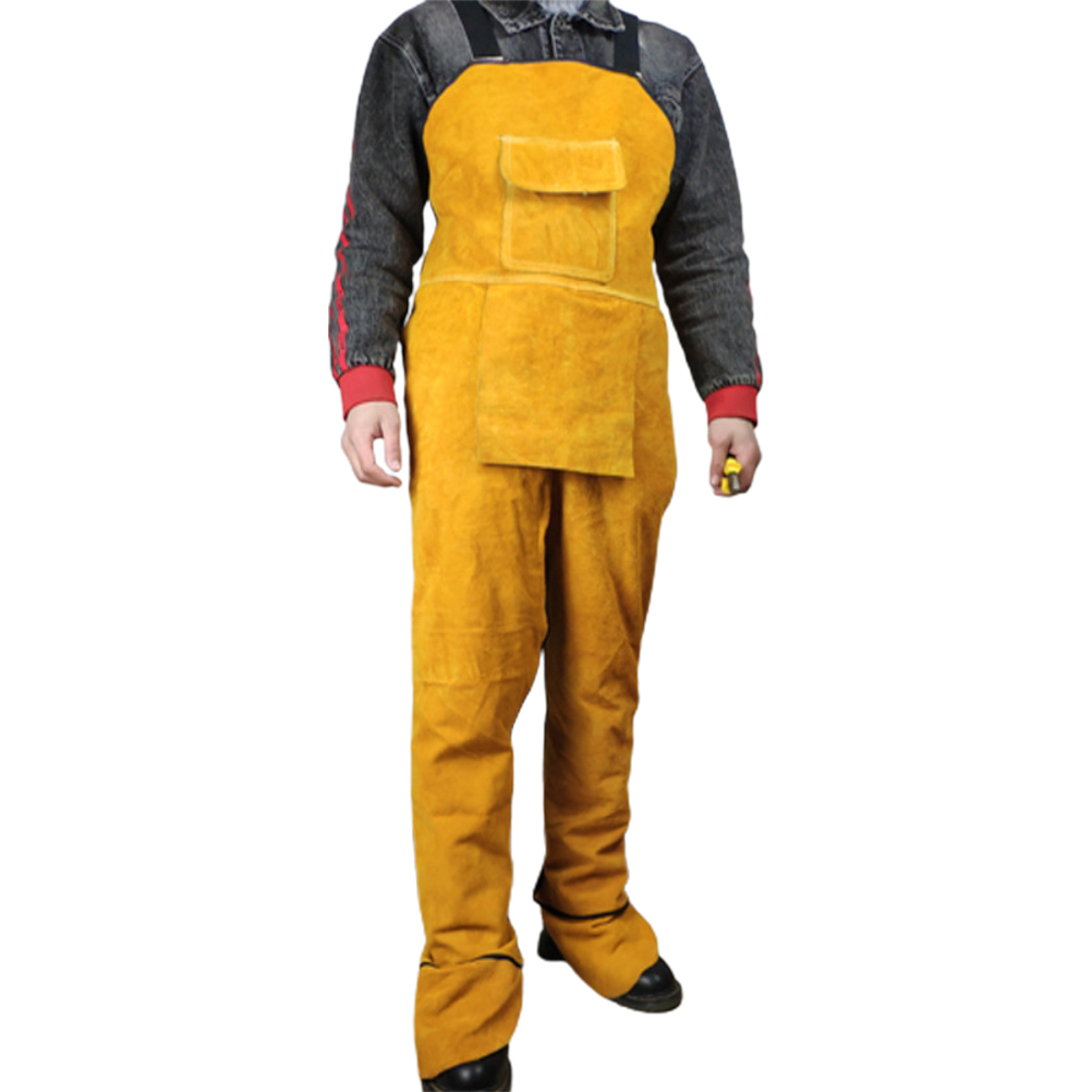 Professionelle Schweißerschürze Aus Leder, Schweißerkleidung, Schmiedehose, Gartenarbeit, 1 Stück