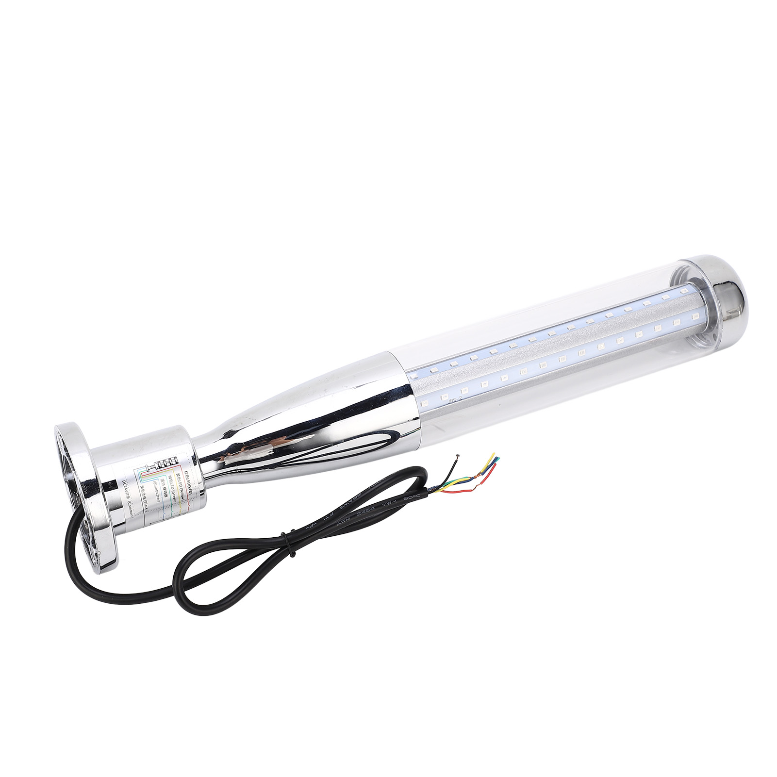 Industrielle Led-signalleuchte, Drehbare Säule Mit Sockel, Blinkend Oder Dauerhaft, Integrierter Schalter, Dc24v