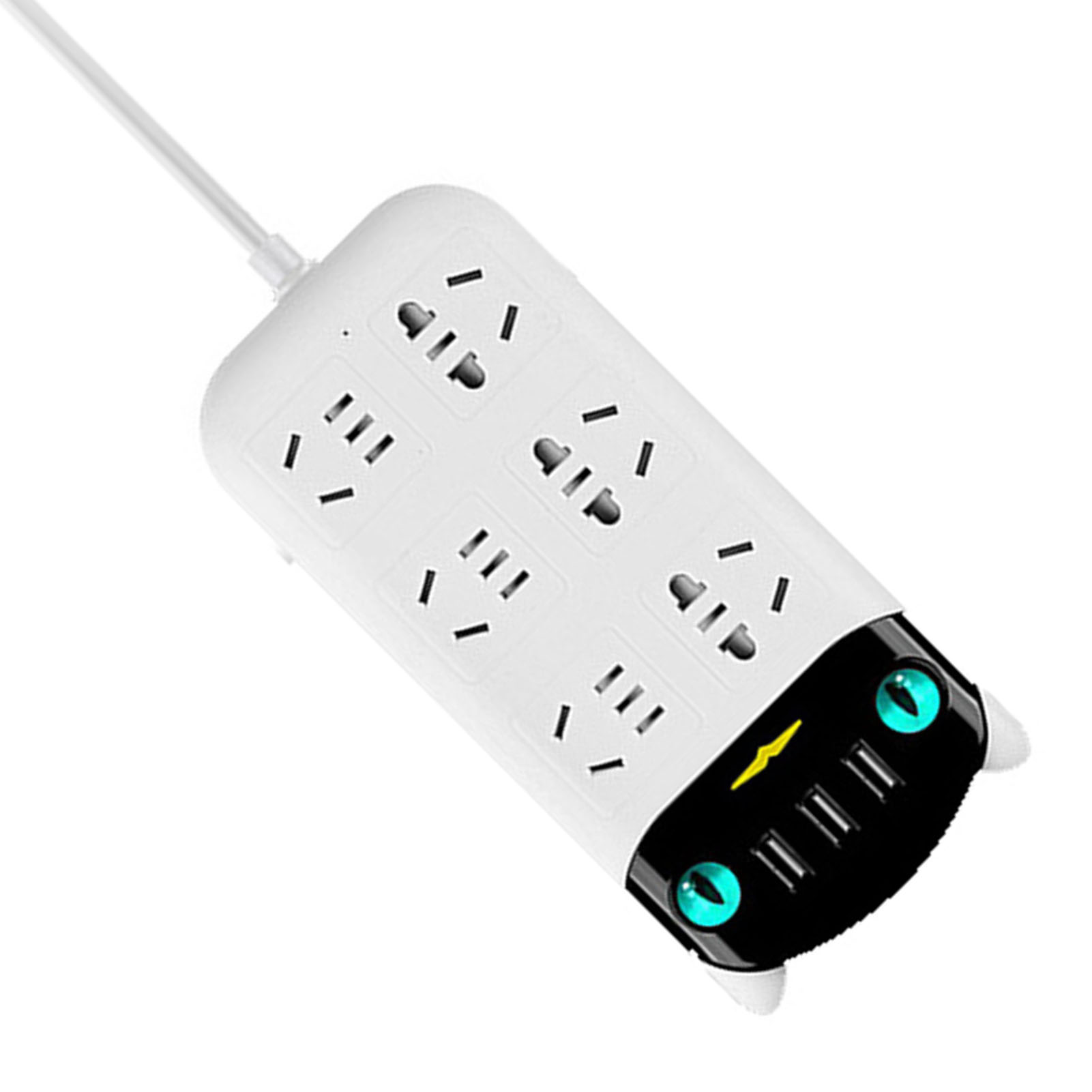 Multifunktionale Steckdosenleiste Mit Usb-anschlüssen, Feuerfester Abs-steckdose Für Zuhause Und Büro, 220-v-stecker (china-stecker)