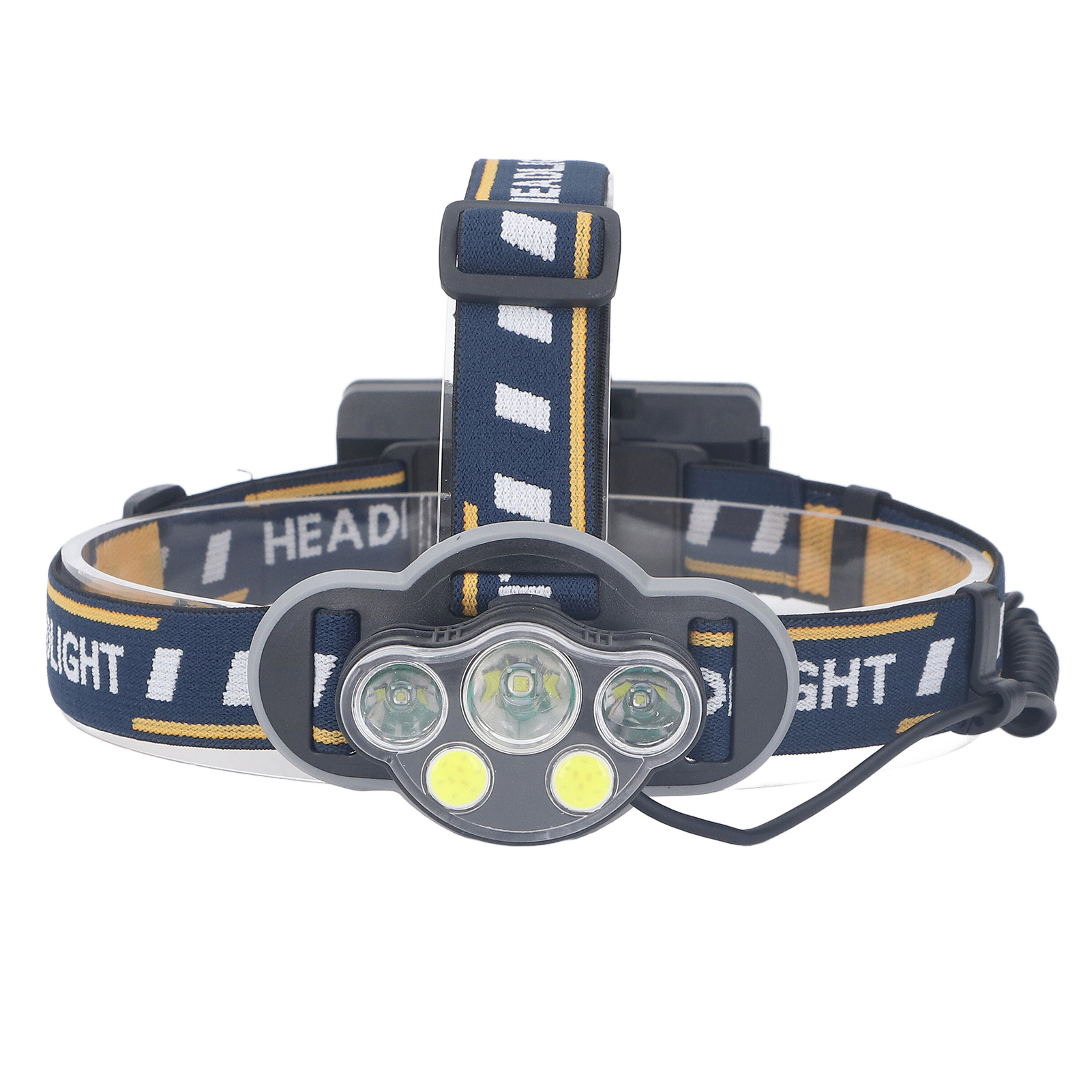 Wiederaufladbare Stirnlampe Mit 5 Leds, 560 Lm Cob Usb, Leistungsstarke Wasserdichte Taschenlampe