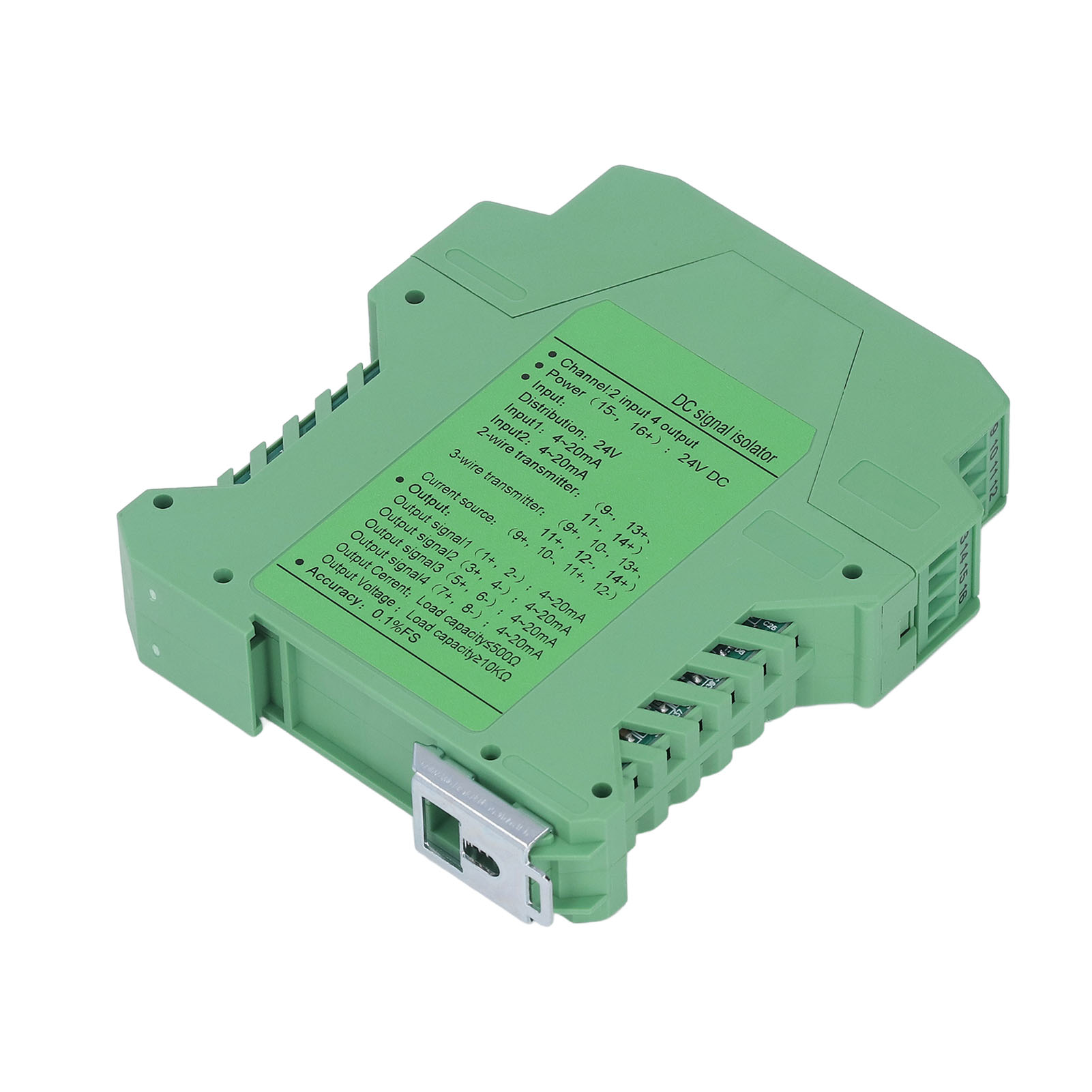 24-v-dc-signalisolator, 2 Eingänge, 4 Ausgänge, Stromaufbereiter, Messumformer Für Sps-0-10-v-erkennung