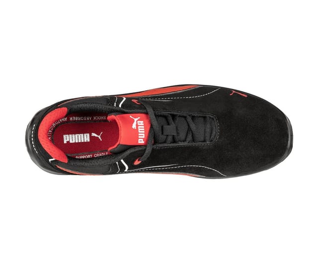 Sicherheitsschuhe LOW TOURING SUEDE LOW S3 ESD SRC - SCHWARZ UND ROT 40