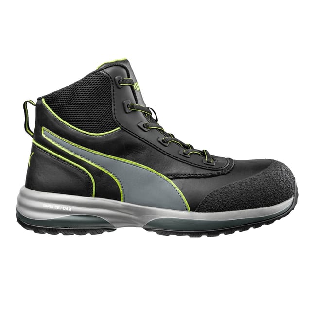 Puma Safety Shoes - Puma Rapid Green Mid S3 esd hro src Hohe Arbeitsschuhe - 46 eu