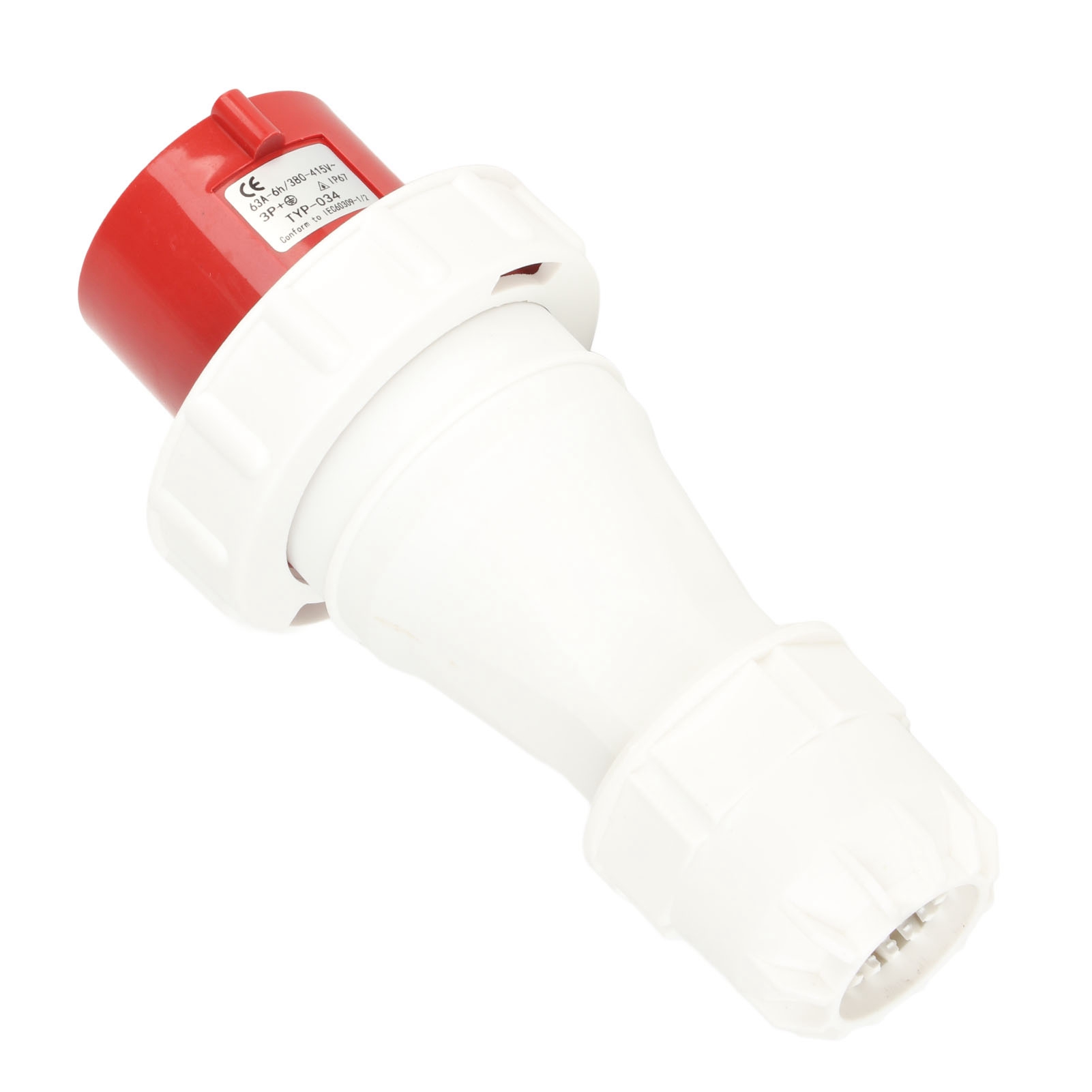 4-poliger Wasserdichter Industriestecker, Rahmenfähig, 220–380 V, 240–415 V