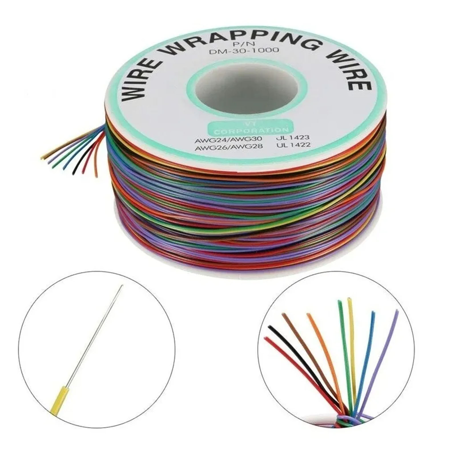 30awg Verzinntes Kupferkabel Für Die Luftfahrtindustrie, 8 Farben, Für Leiterplatten Und Flugzeugverbindungen