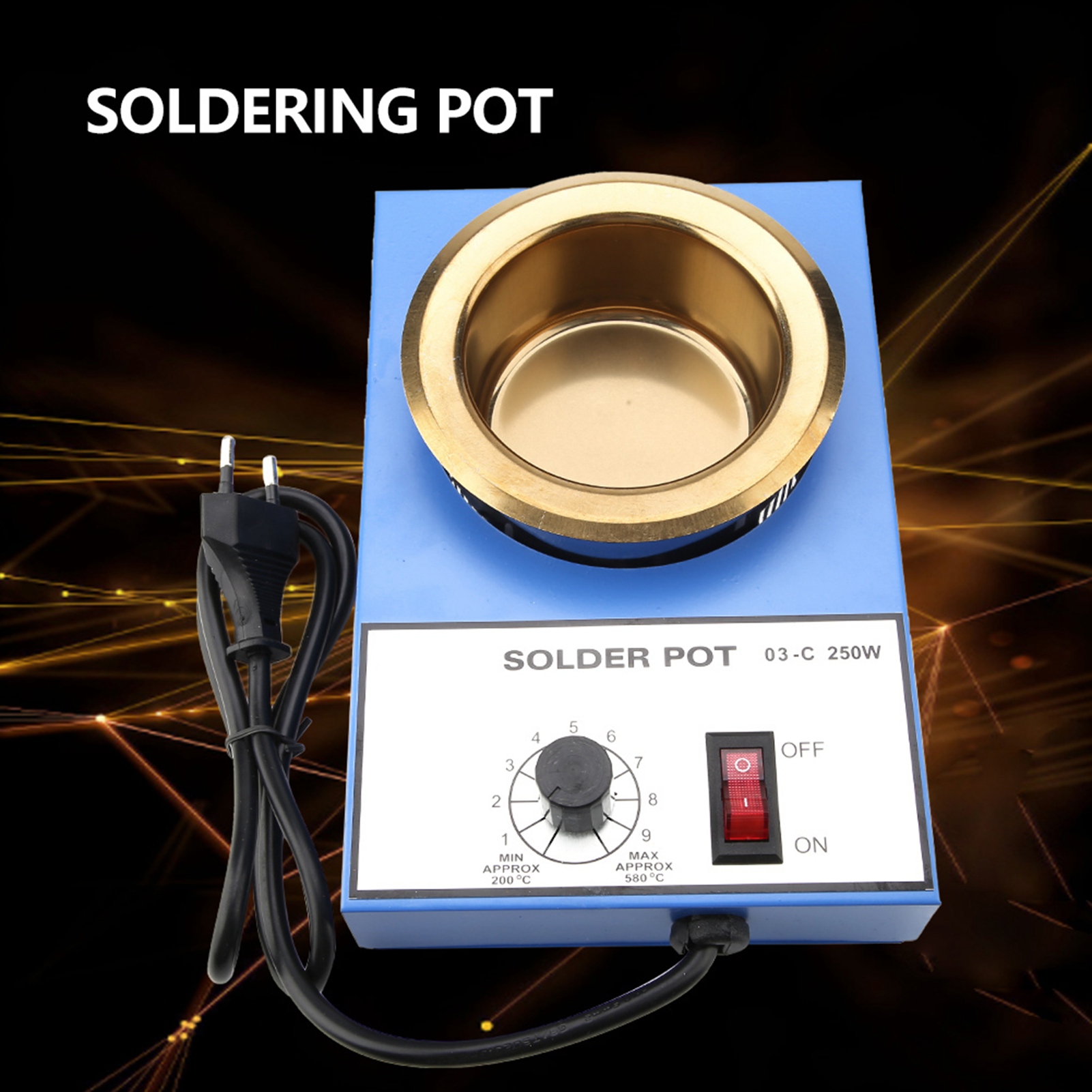 220-v-lötkessel (80 Mm), 250-w-entlötbad Mit Eu-stecker