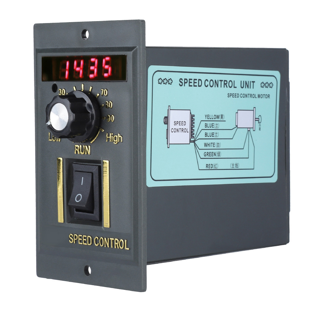 Stufenlos Einstellbarer Digitaler Drehzahlregler 15-400 W, Ac 220 V 50 Hz, 0-1450 U/min, 15-w-motorsteuerung