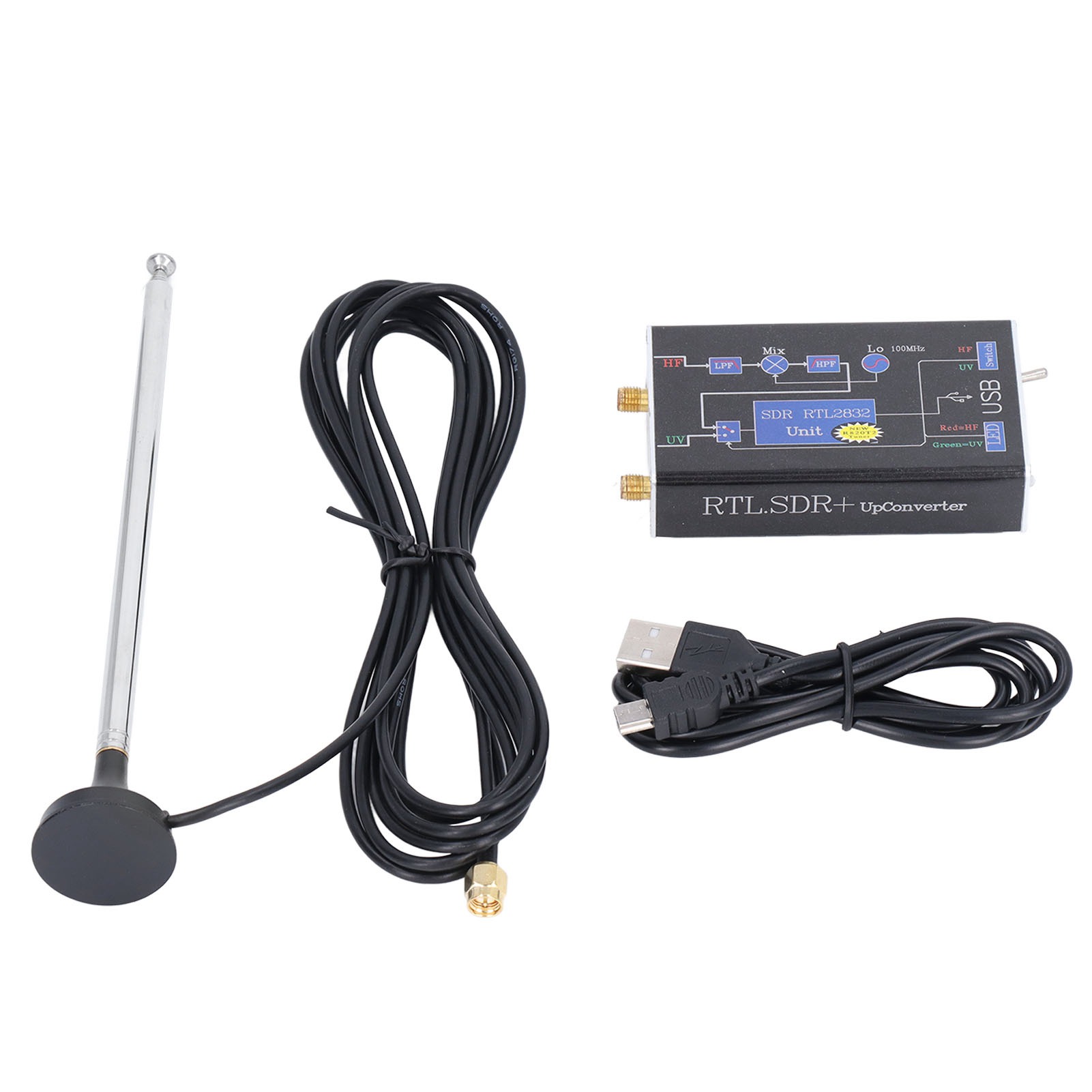 Rtl Sdr 100 Khz–1,7 Ghz Software-defined Usb-radio Vollbandtuner Für Die Luftfahrt