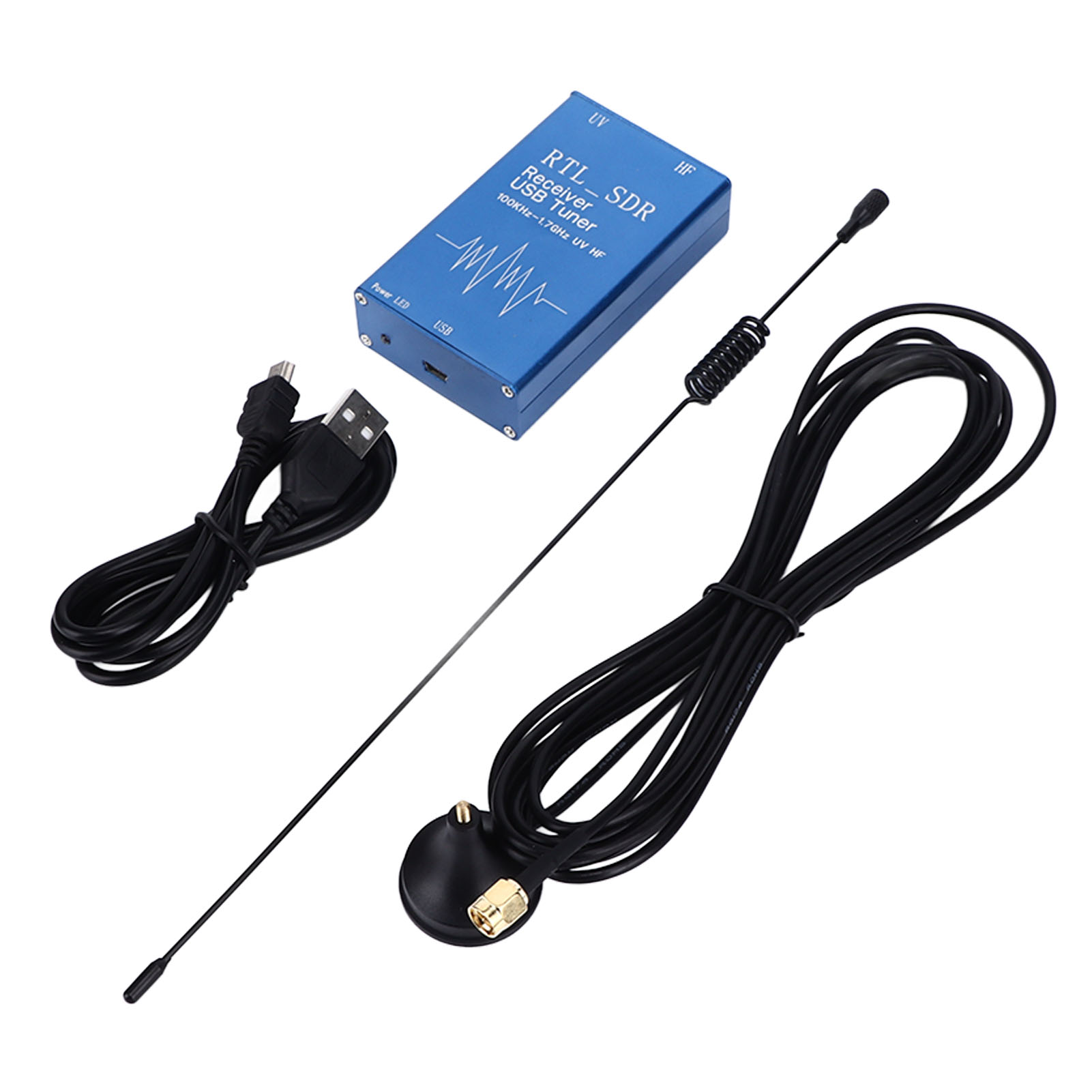 Xr-105 Usb Rtl Sdr-empfänger, 100 Khz–1,7 Ghz Tuner, Uv-vollbandempfänger, Elektronisches Bauteil