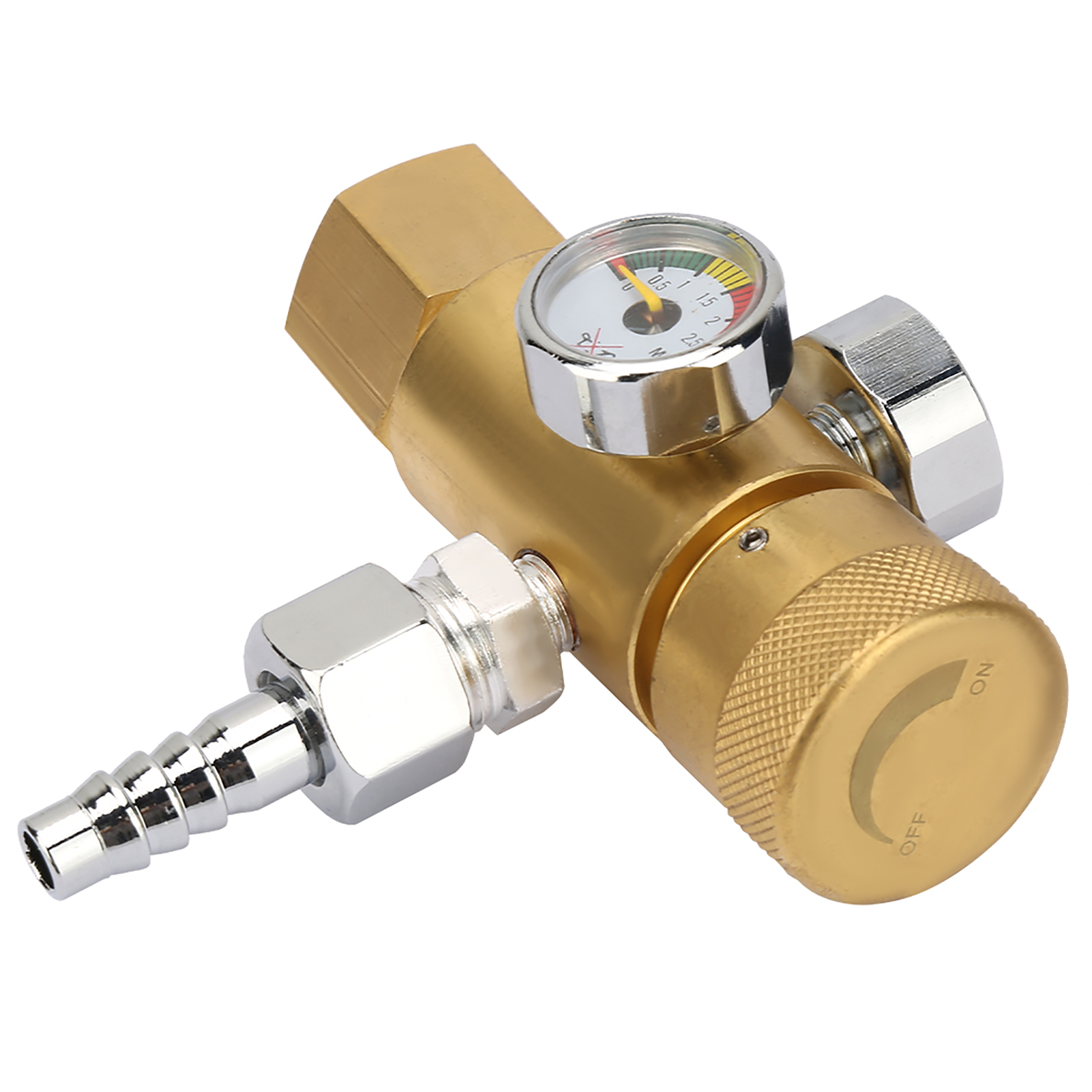 Sauerstoffdruckminderer 0,4–25 Mpa, Luftdurchflussregler Mit Manometer Für Gasflaschen