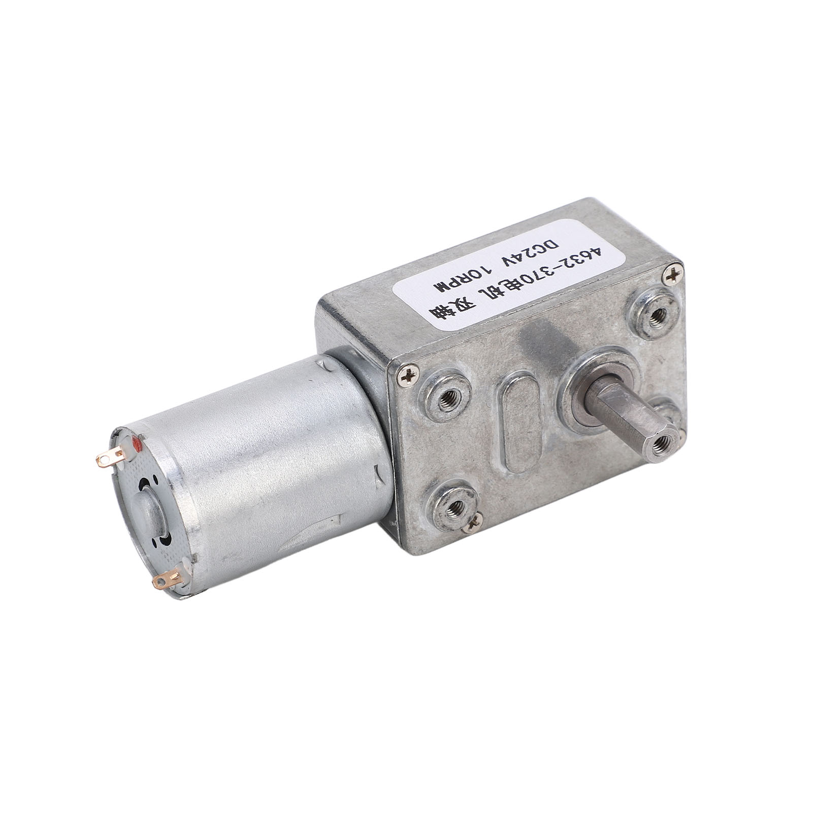 Gleichstrom-schneckengetriebemotor 4632 370, Doppelwelle Aus Aluminium Und Messing, Mini-getriebemotor Für Elektrische Ventilatoren, 24 V, 10 U/min