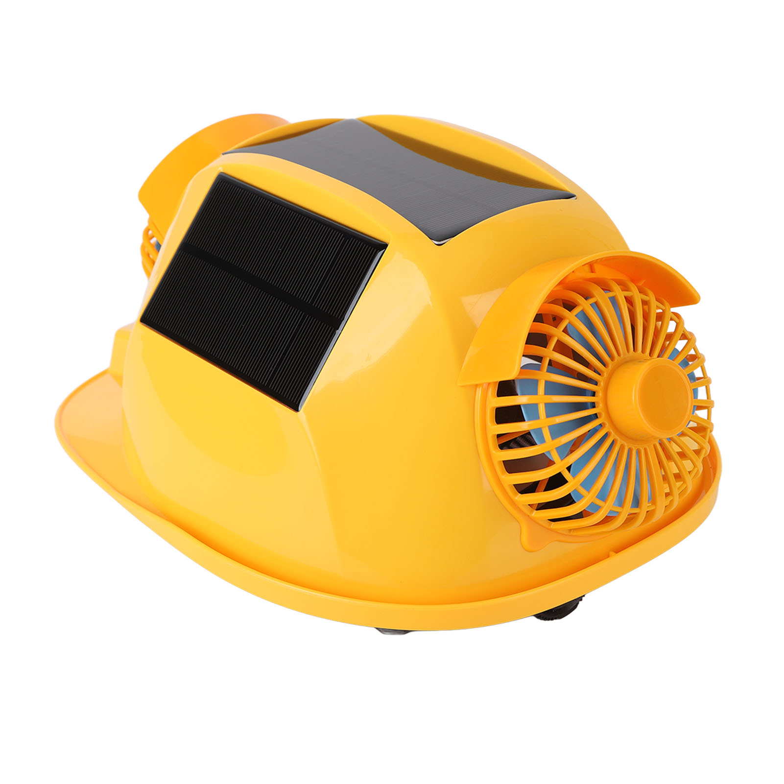 Bauhelm Mit Doppelter Belüftung Und Solar-led-licht, Schutzschale Für Bau- Und Heimwerkerarbeiten