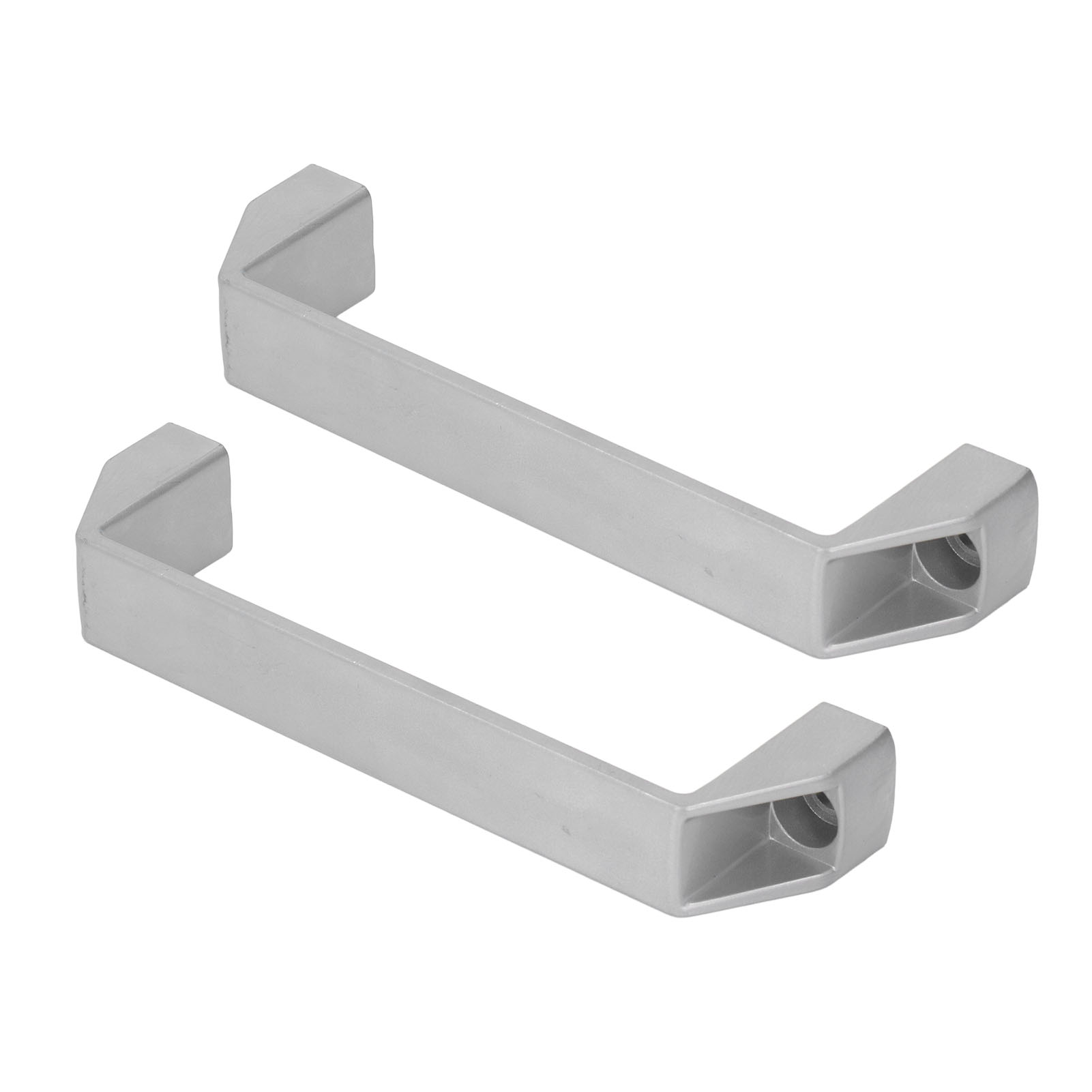 Moderner Silberner Türgriff, 180 Mm Mittenabstand, 2-teilig, Hochfeste Aluminiumlegierung, Möbel- Und Torgriff.