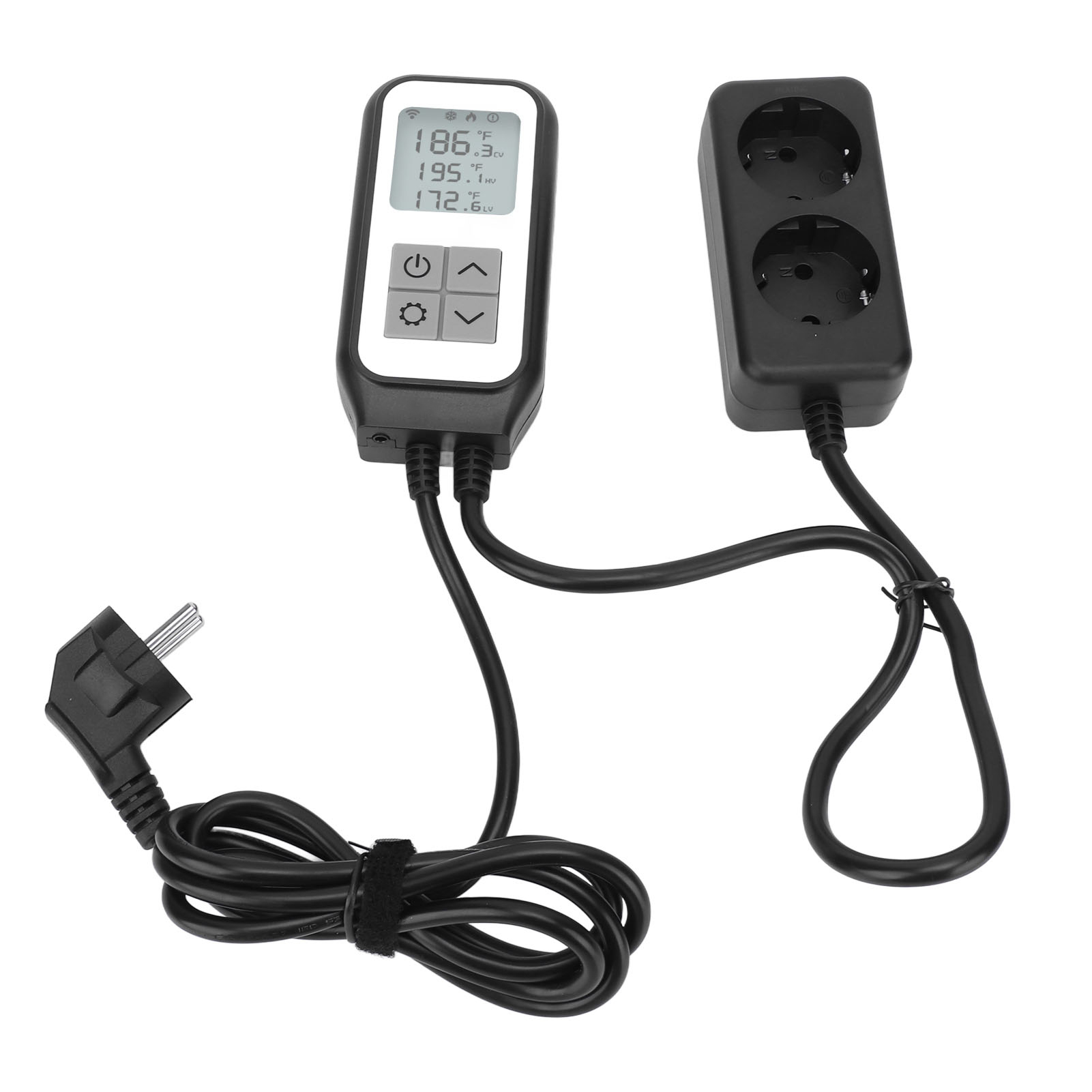 Wlan-thermostat Mit Intelligenter Steckdose Und Fernbedienung/zeitschaltuhr Für 230-v-haushaltsgeräte (eu).