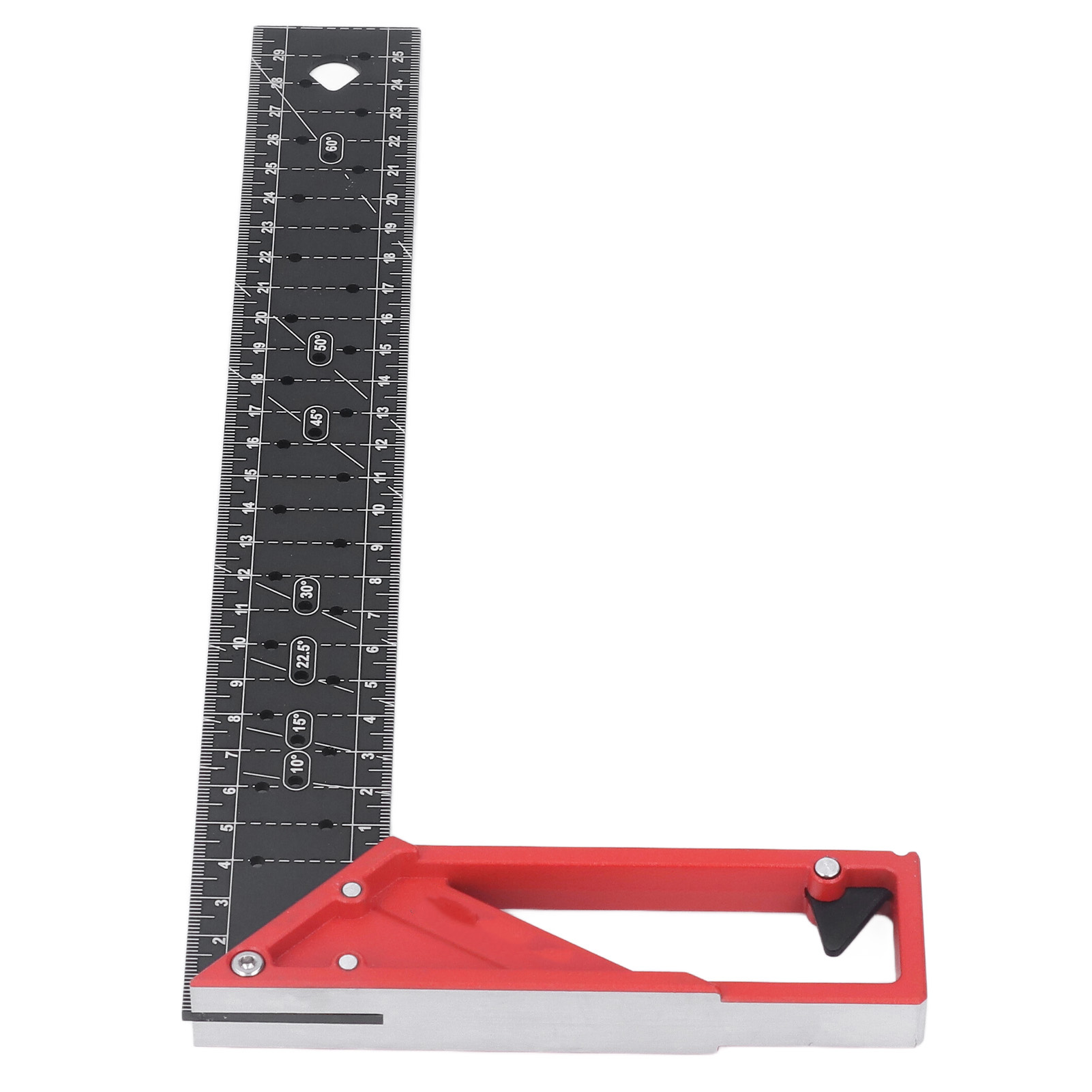 Professioneller, Mehrwinkliger, L-förmiger Zimmermannswinkel Aus Aluminium, 30 Cm / 11,8 Zoll Markierungslineal