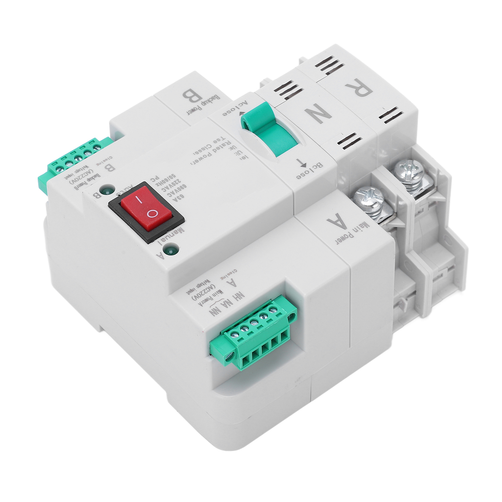 Automatischer Umschalter 2p Dual-stromversorgung Din-schiene Schnellumschalter 220v Ac 80a