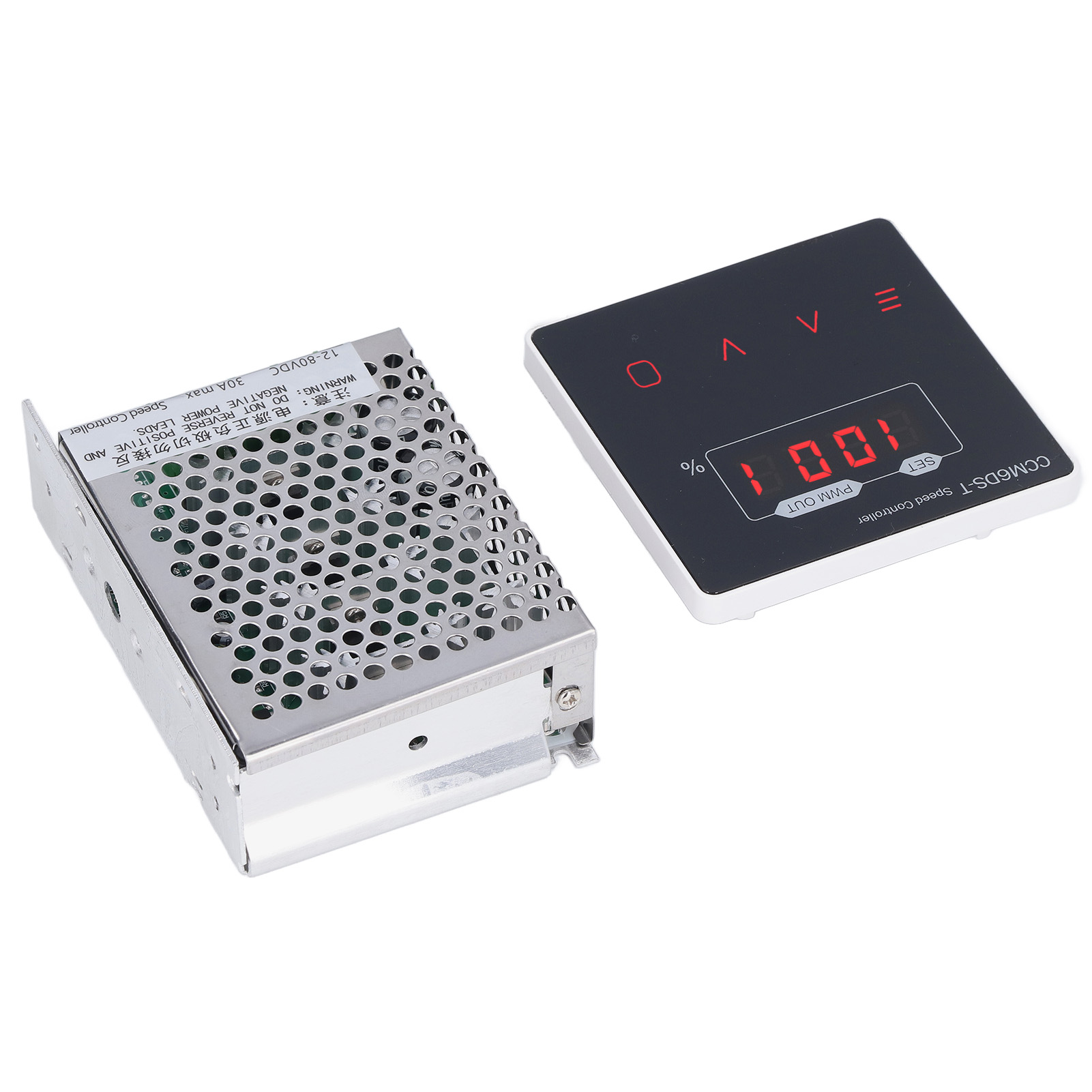 Digitaler Drehzahlregler Mit Display, Dimmerschalter Aus Aluminiumlegierung, Dc 12v-80v 30a Regler