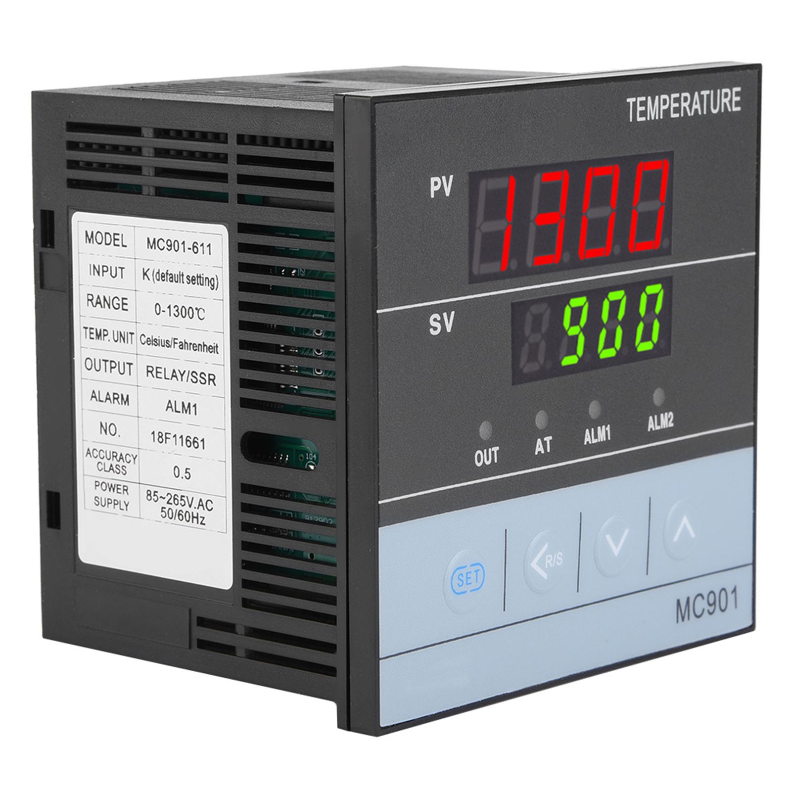Mc901 Pid-digitaltemperaturregler, K/pt100-sondeneingang, Relais- Oder Ssr-ausgang