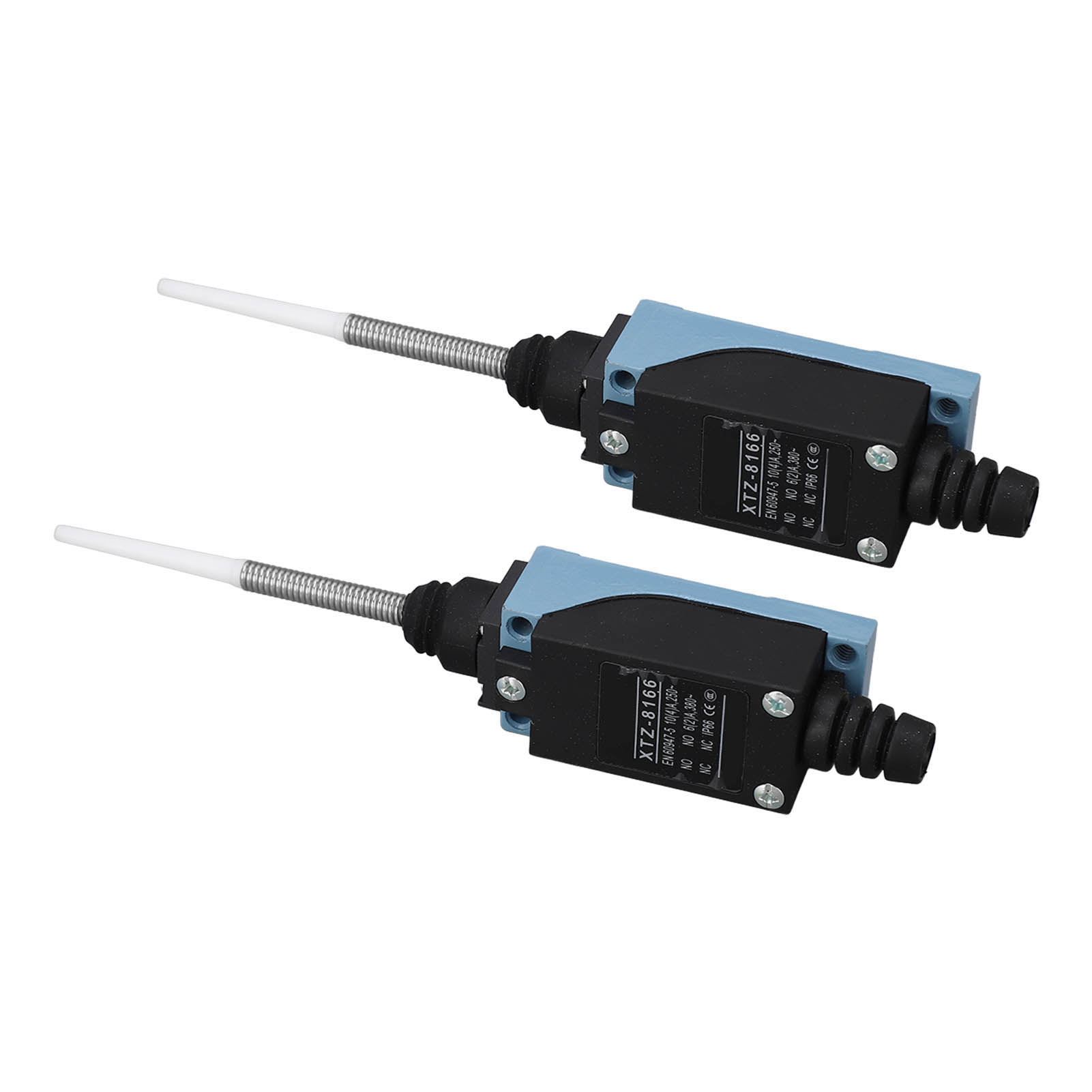 Federbelasteter Endschalter, 2 Stück, Momentanschalter Mit Selbstrückstellung, Schutzart Ip66, Flexible Federstange, 250 V/380 V