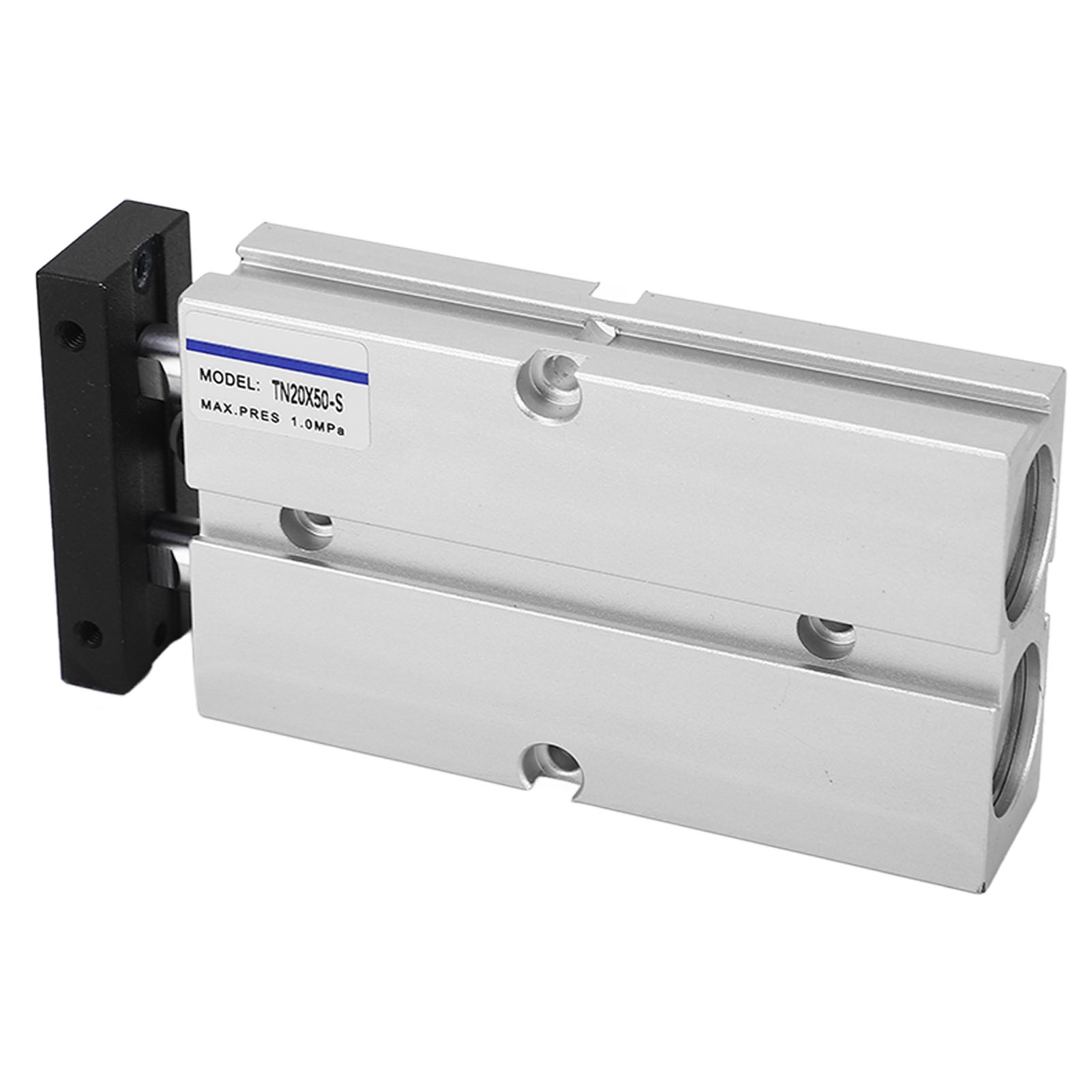 Doppeltwirkender Pneumatikzylinder, 20 Mm Bohrung, 50 Mm Hub, Doppelkolbenstange, Mit Magnet, Kompaktzylinder