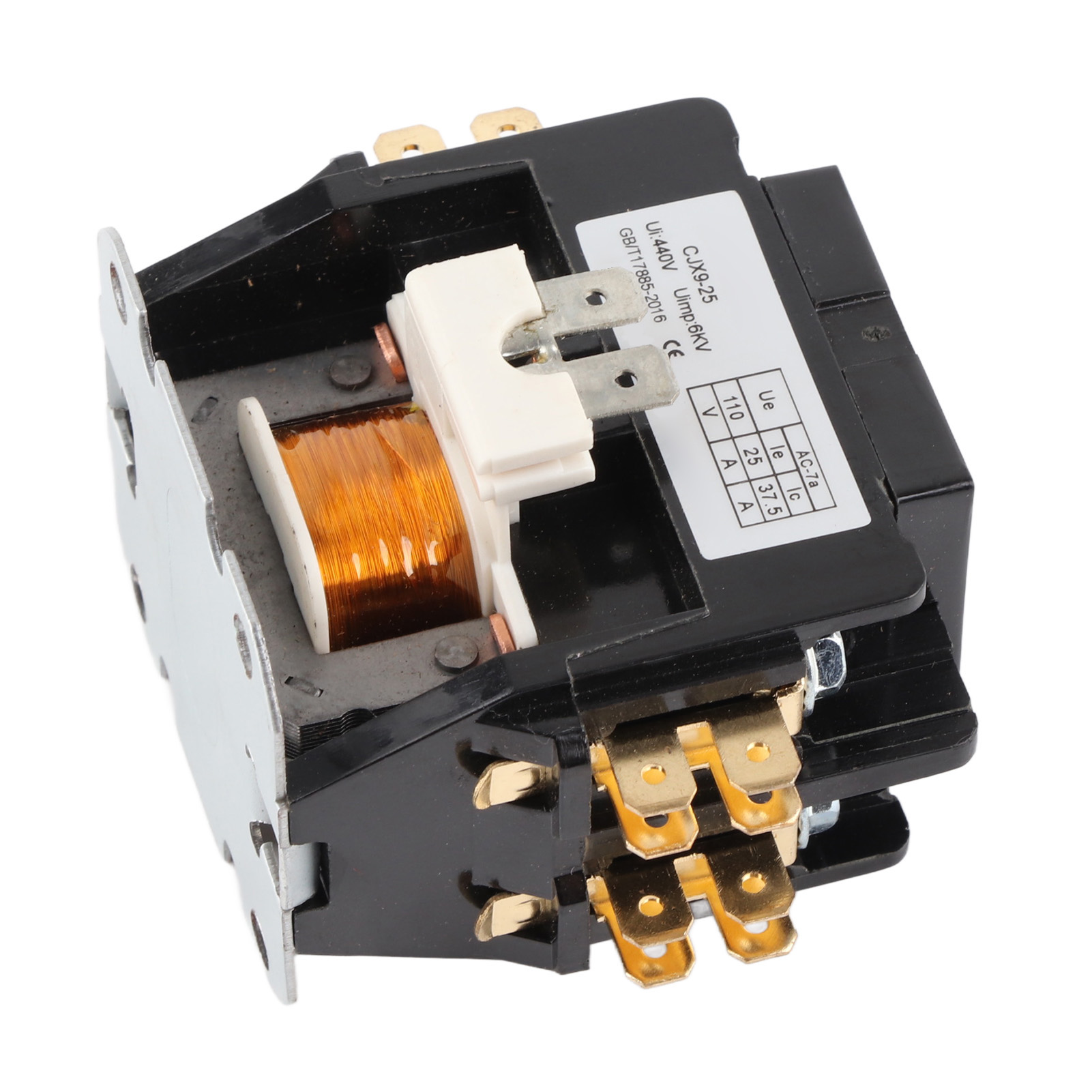 Wechselstromschütz Cjx9 25 2p 25a 110v, Kontakte Aus Silberlegierung, Flammhemmendes Pp-gehäuse, Für Klimaanlagen