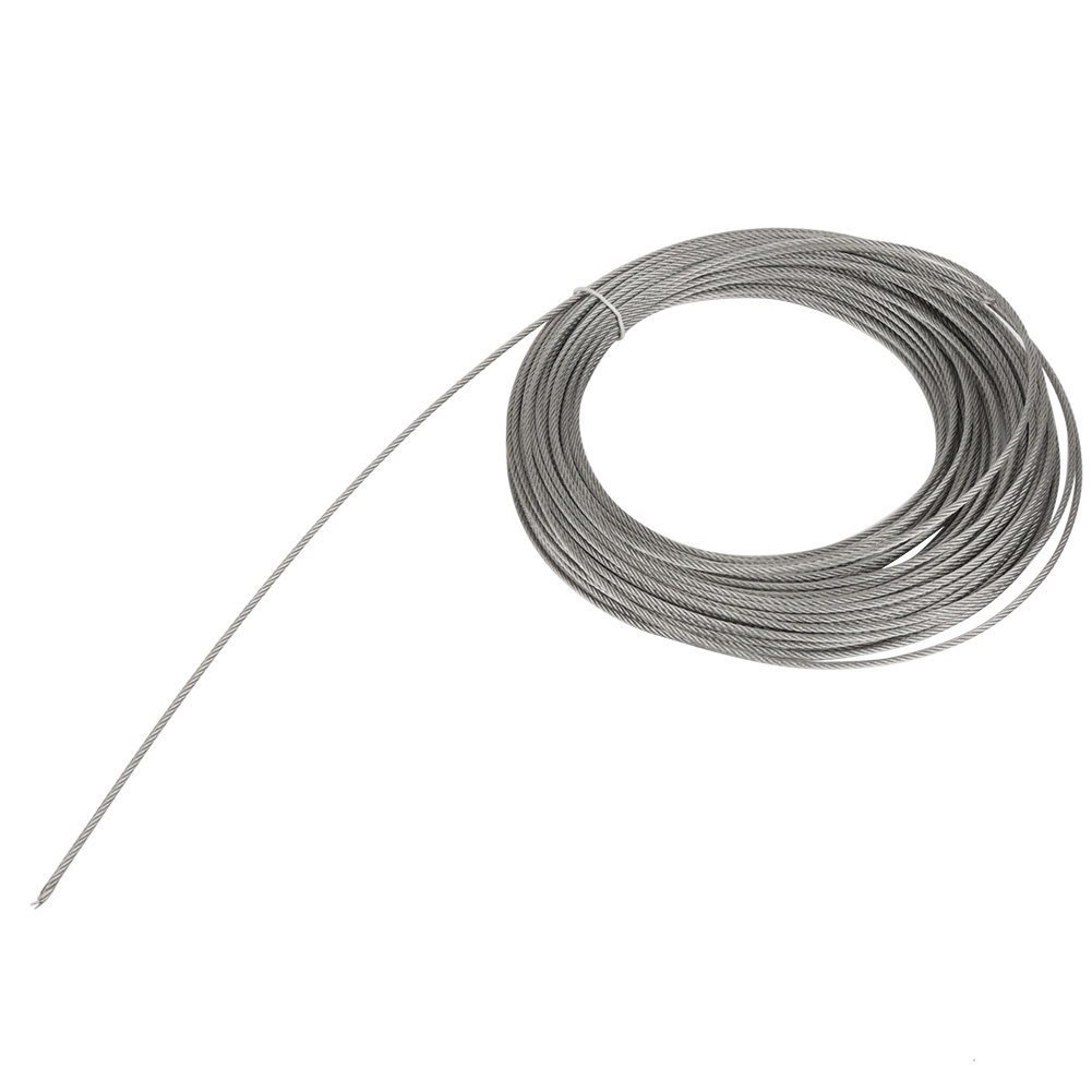 304 Edelstahlseil, 20 M, 2 Mm, Starrer Draht Zum Angeln Und Heben