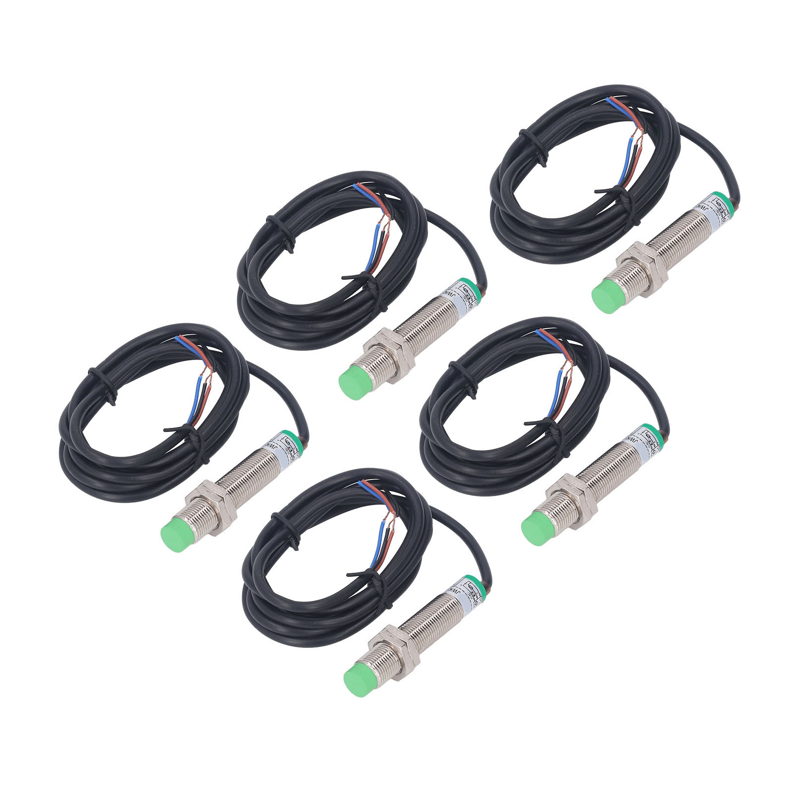 M12 X 1 Pnp Ip65 Wasserdichter Induktiver Näherungssensor, 6–36 V Dc, Berührungsloser Sensor, 5er-pack