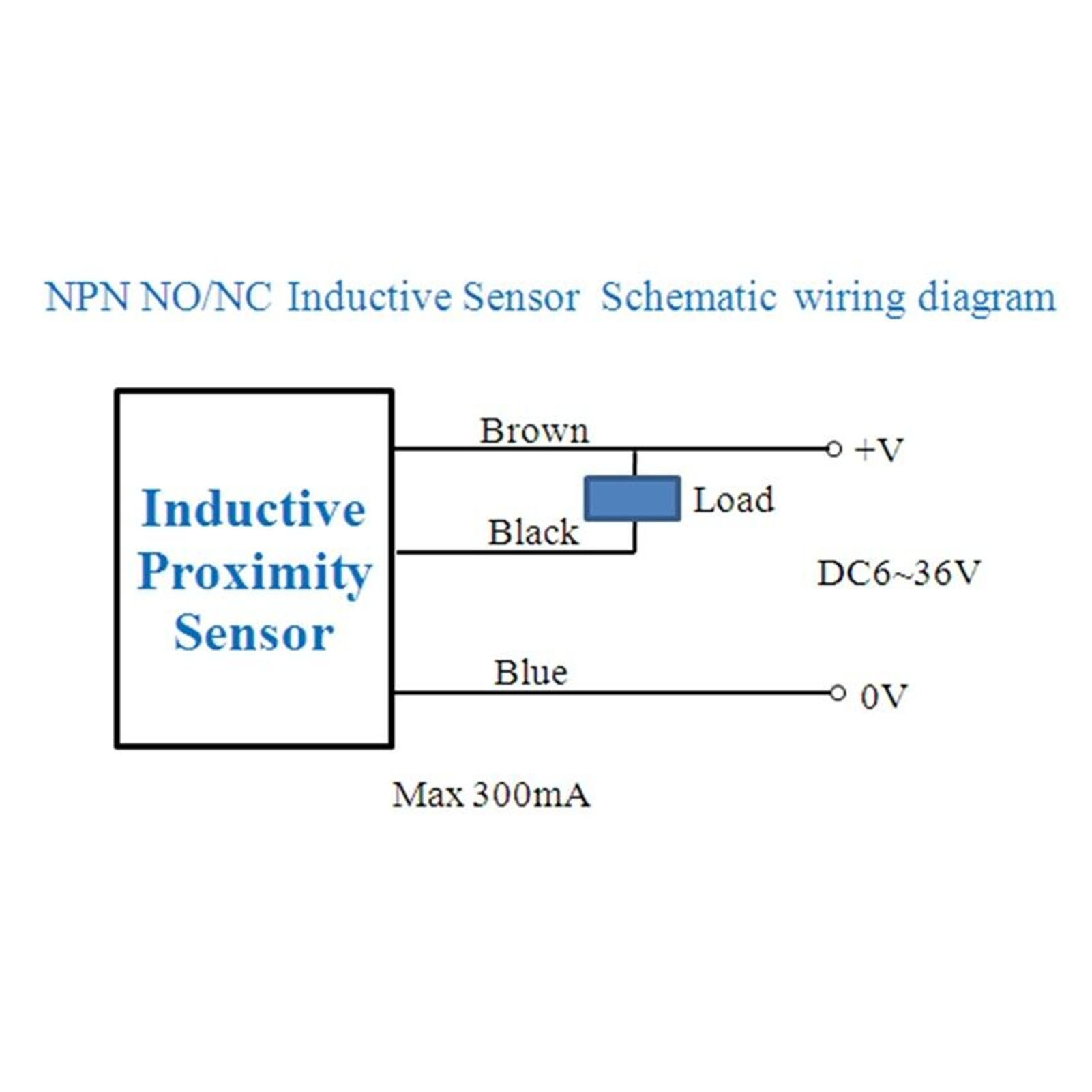 Npn-2-draht-öffner-näherungsschalter, Induktiv, 5 Mm Erfassungsbereich, 10–36 V Dc