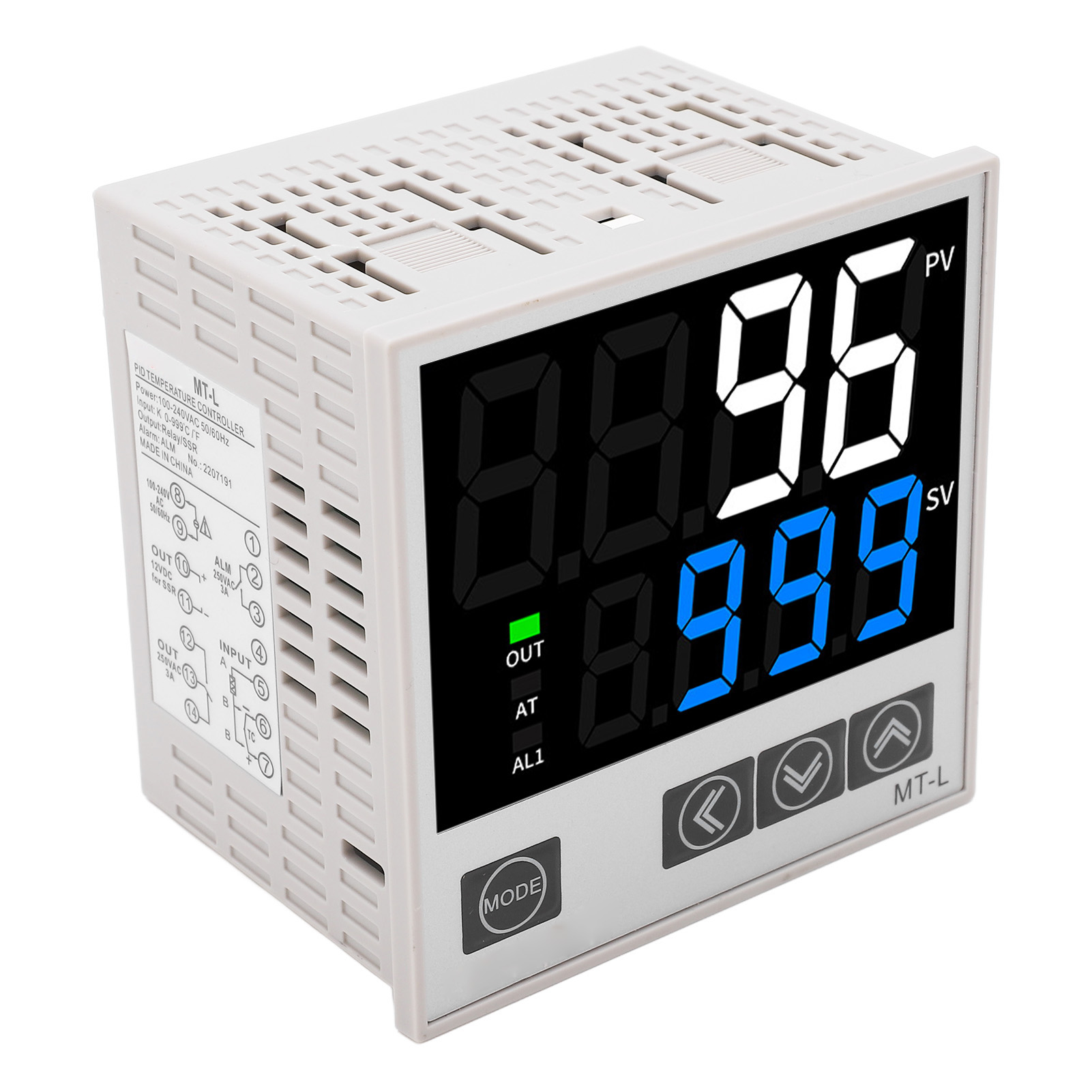 Intelligenter Pid-temperaturregler Mit Digitalanzeige, Automatischer Regelung, 96 X 96 Mm, Ac 100–240 V, Komplettset