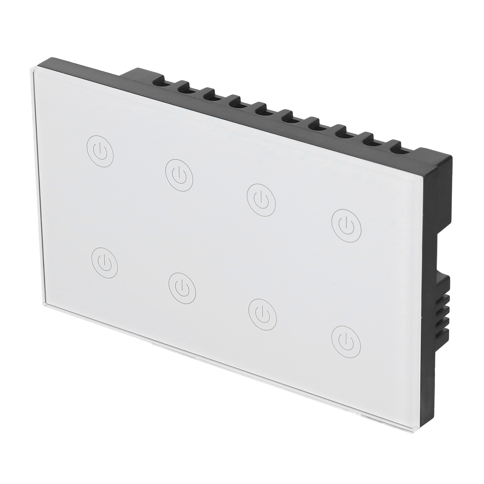 8-tasten-touchschalter, Kabelloses Wlan-smart-wandpanel, Kompatibel Mit Google Home, 100–240 V Wechselstrom