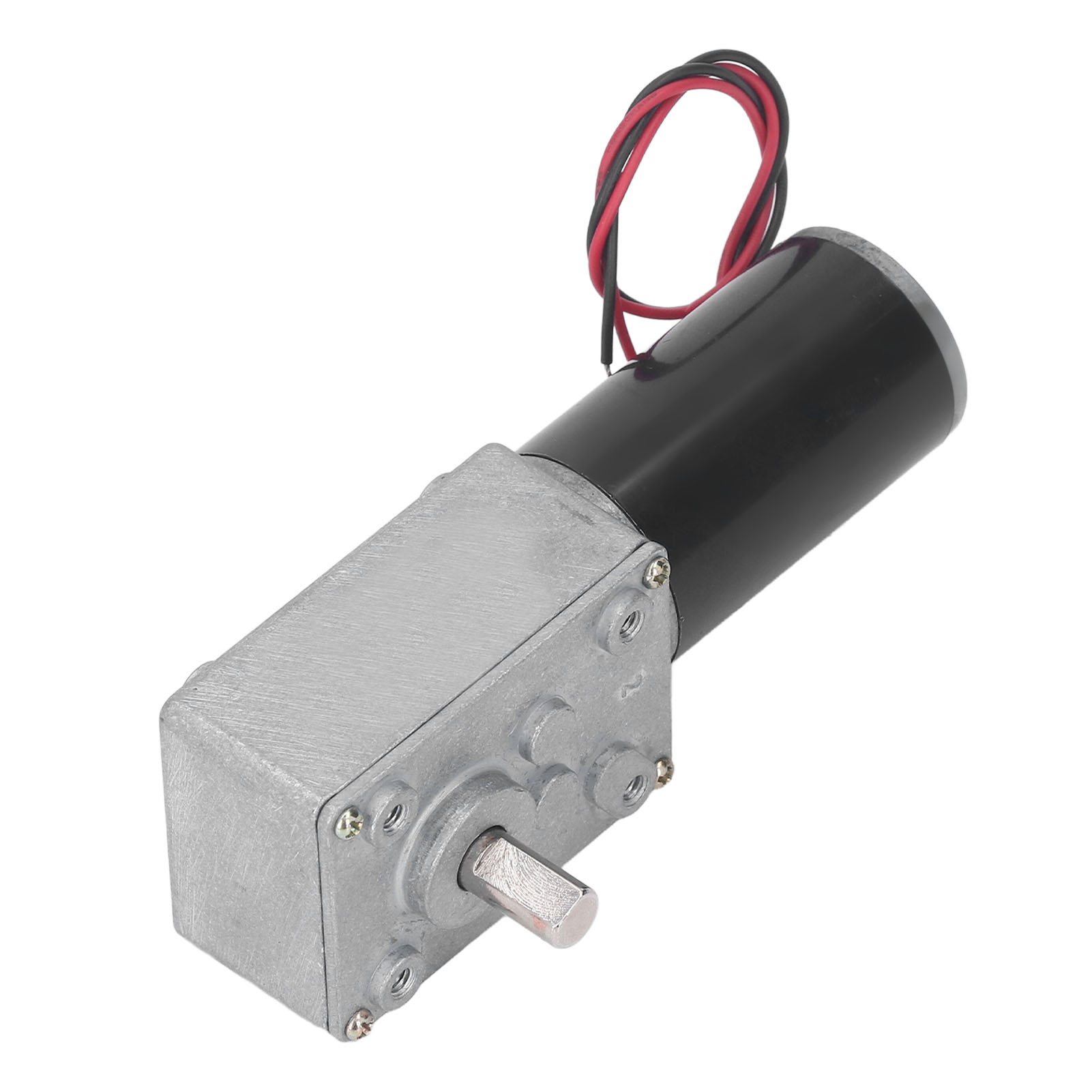12v 15rpm Gleichstrom-getriebemotor Mit Schneckengetriebe, Einwellig, Hohes Drehmoment, Irreversibles Untersetzungsgetriebe, Selbsthemmend, Reversibel, Mikro-elektromotor