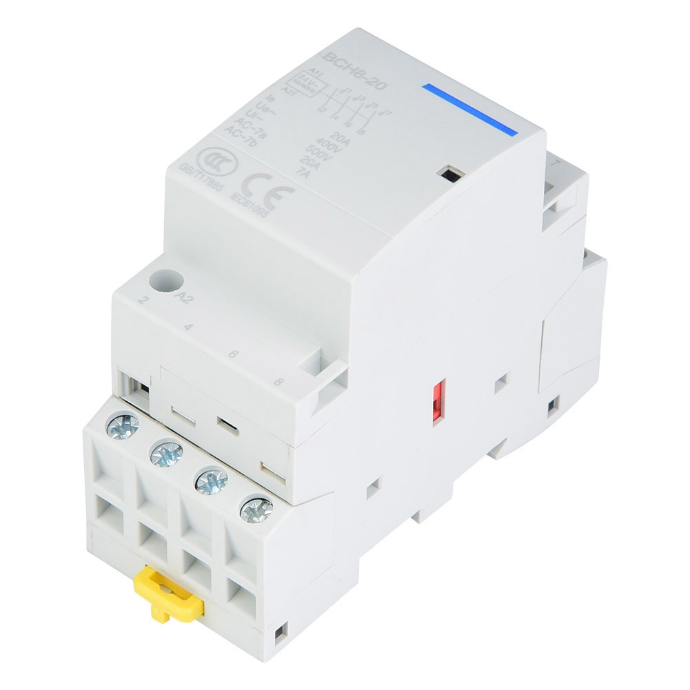 Modulares Ac 24v 4p 4no 20a Schütz, Din-schienenmontage