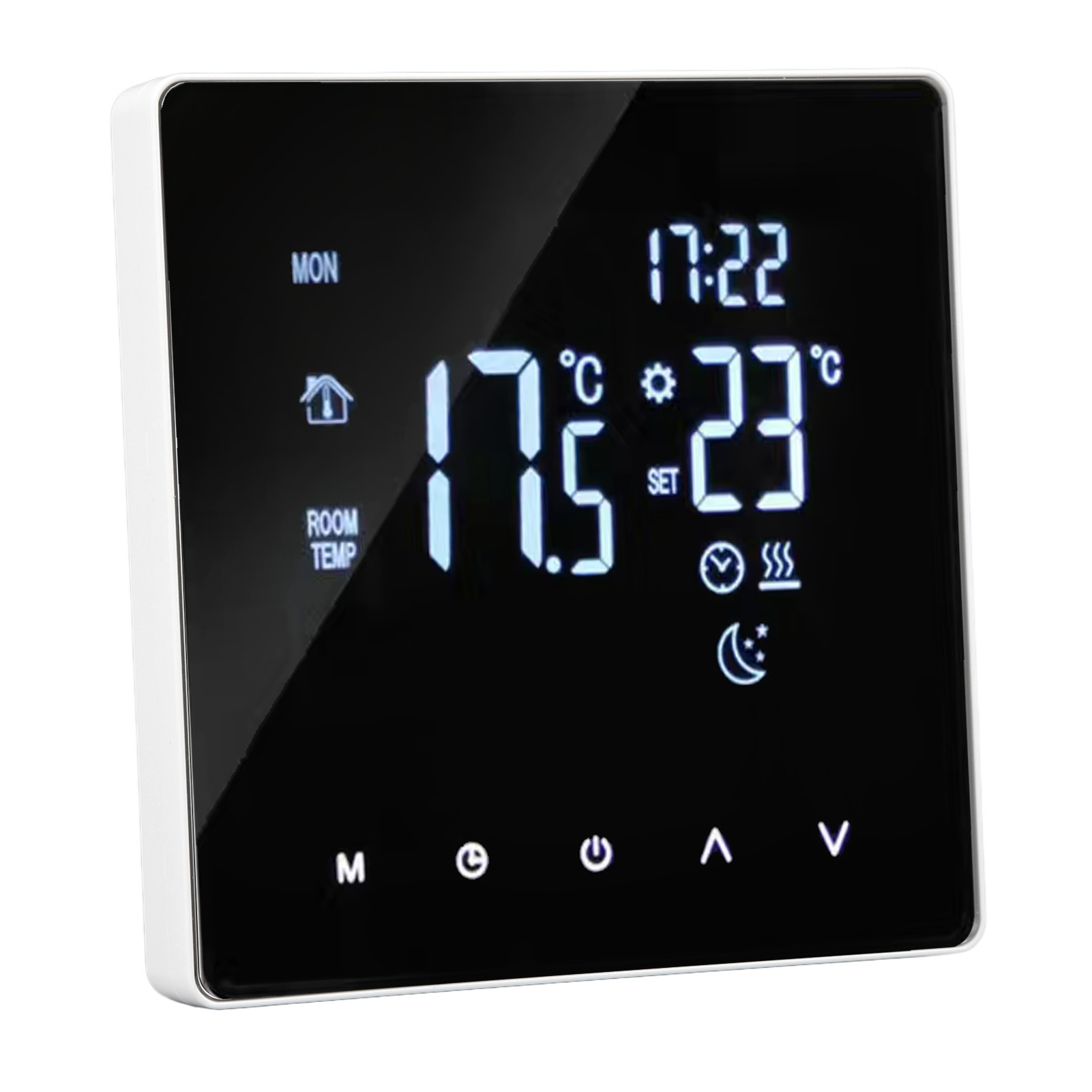 4400-w-fußbodenheizungsthermostat Mit Lcd-touchscreen, Einstellbare Temperatur Von 5–60 °c, Wechselstrom 90–240 V, 3 A, Mit Wlan-konnektivität