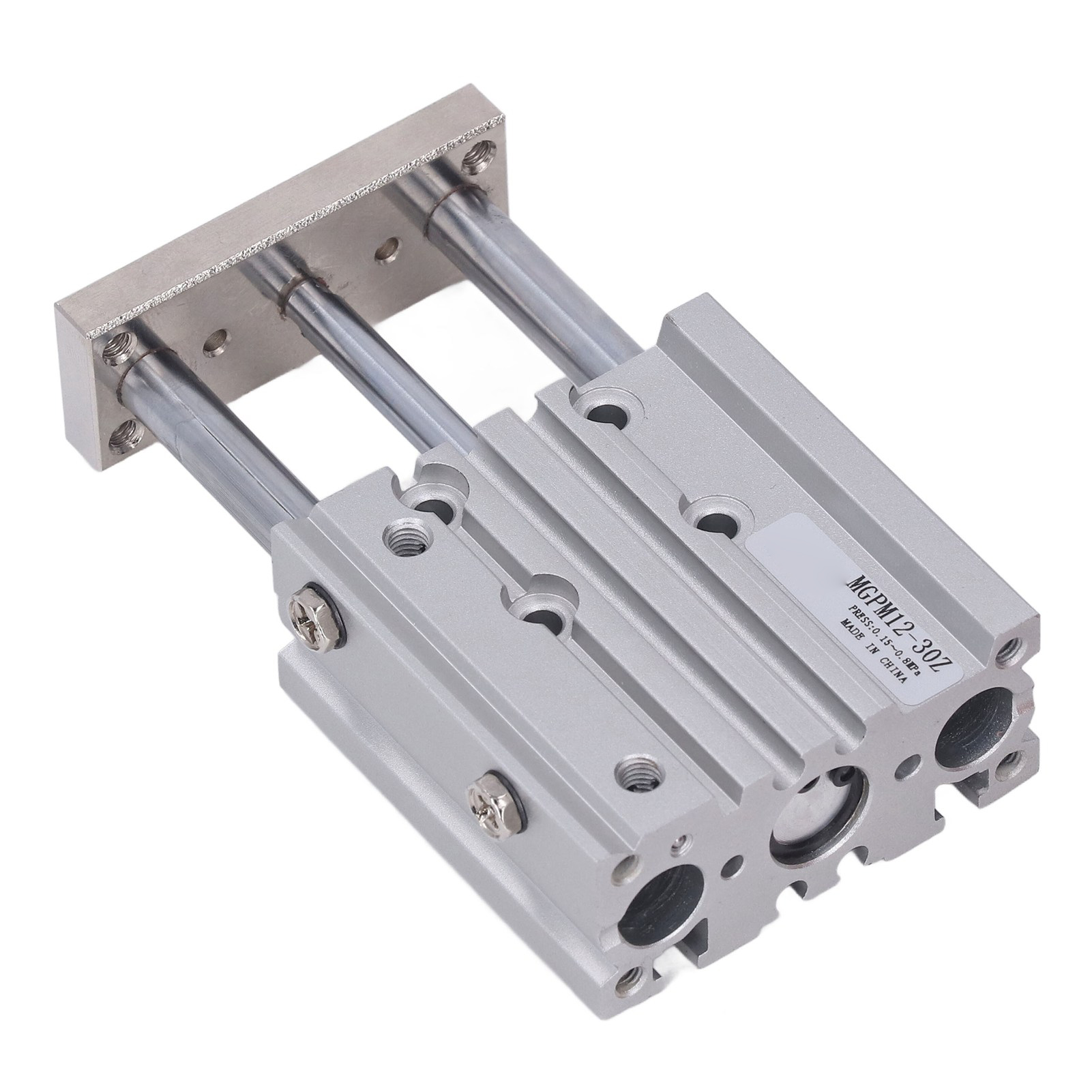 Doppeltwirkender Pneumatikzylinder, 12 Mm Bohrung, 30 Mm Hub, 3 Kolbenstangen, Smc-typ, Gleitkolben