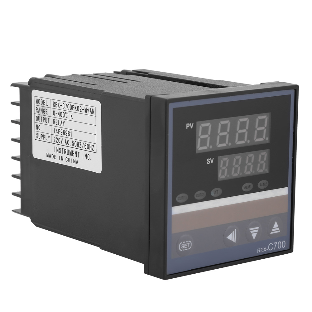 Digitaler Pid-regler Rex-c700, 0–400 °c, Thermoelement-eingang, 220-v-relaisausgang