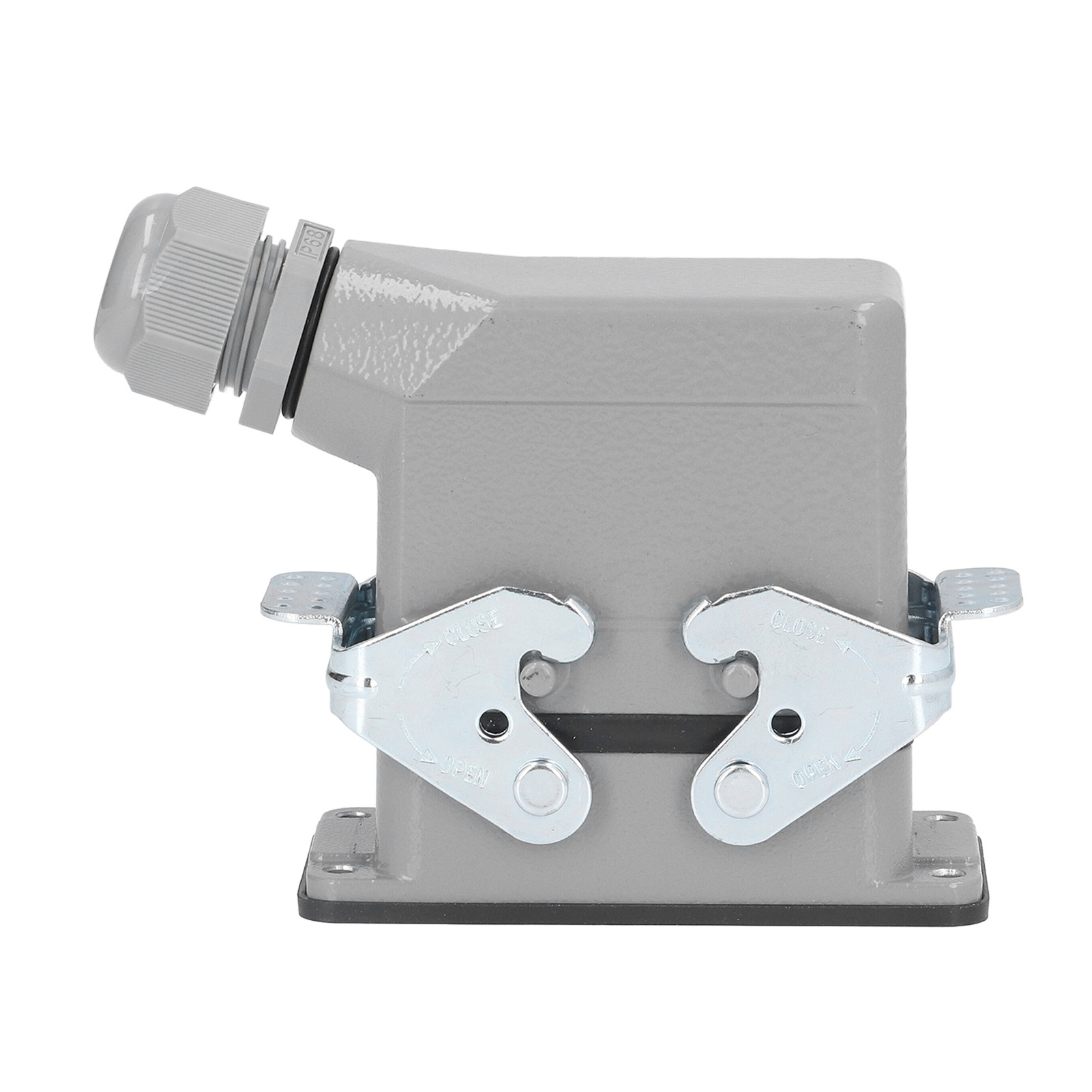 Industrieller, Wasserdichter Stecker 16 A 500 V, Gehäuse Aus Aluminium-druckguss, Rechteckige Form, Für Hohe Beanspruchung Und Hohe Lasten Geeignet