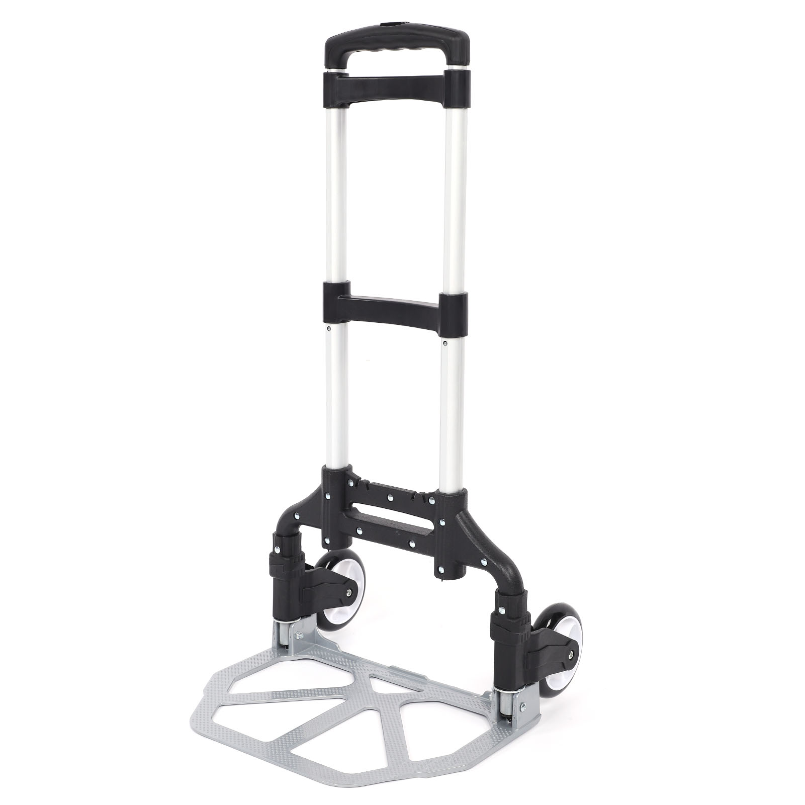 Klappbarer Transportwagen, 80 Kg, Aluminium, Kompakt, Leicht, Ausziehbar