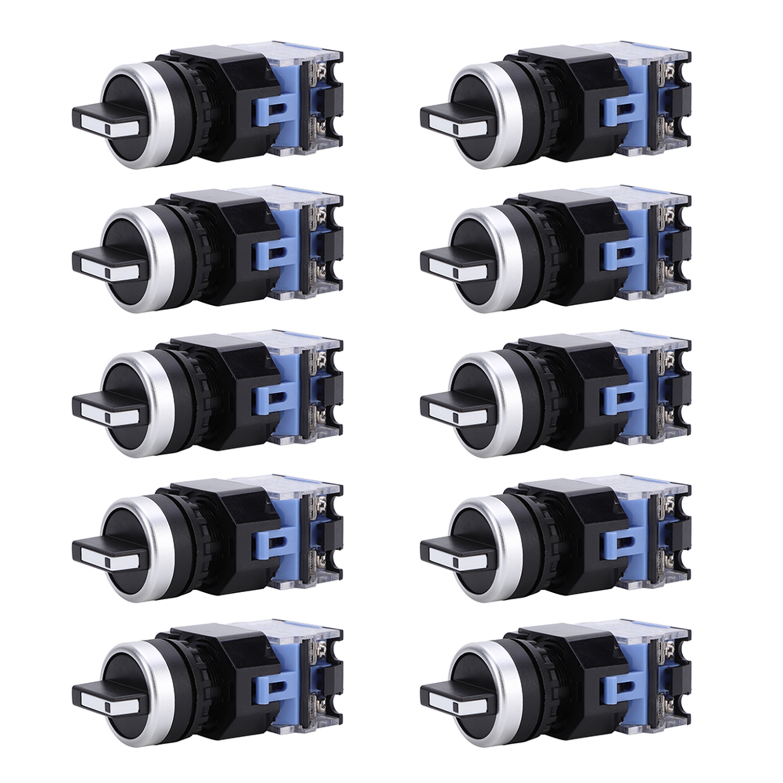 Selbstverriegelnder 3-positionen-drehschalter 22 Mm Bem38-20x/31 - 10er-packung