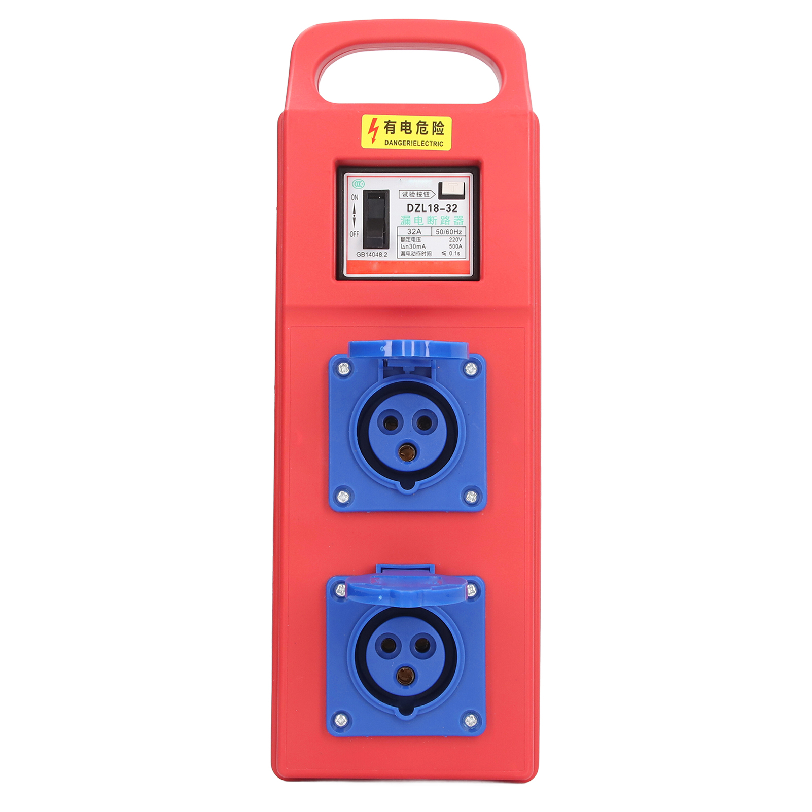 Industrielle 2-polige 3-loch-steckdose, Tragbarer Elektrischer Verteilerkasten, 220–250 V Ac, Ip44