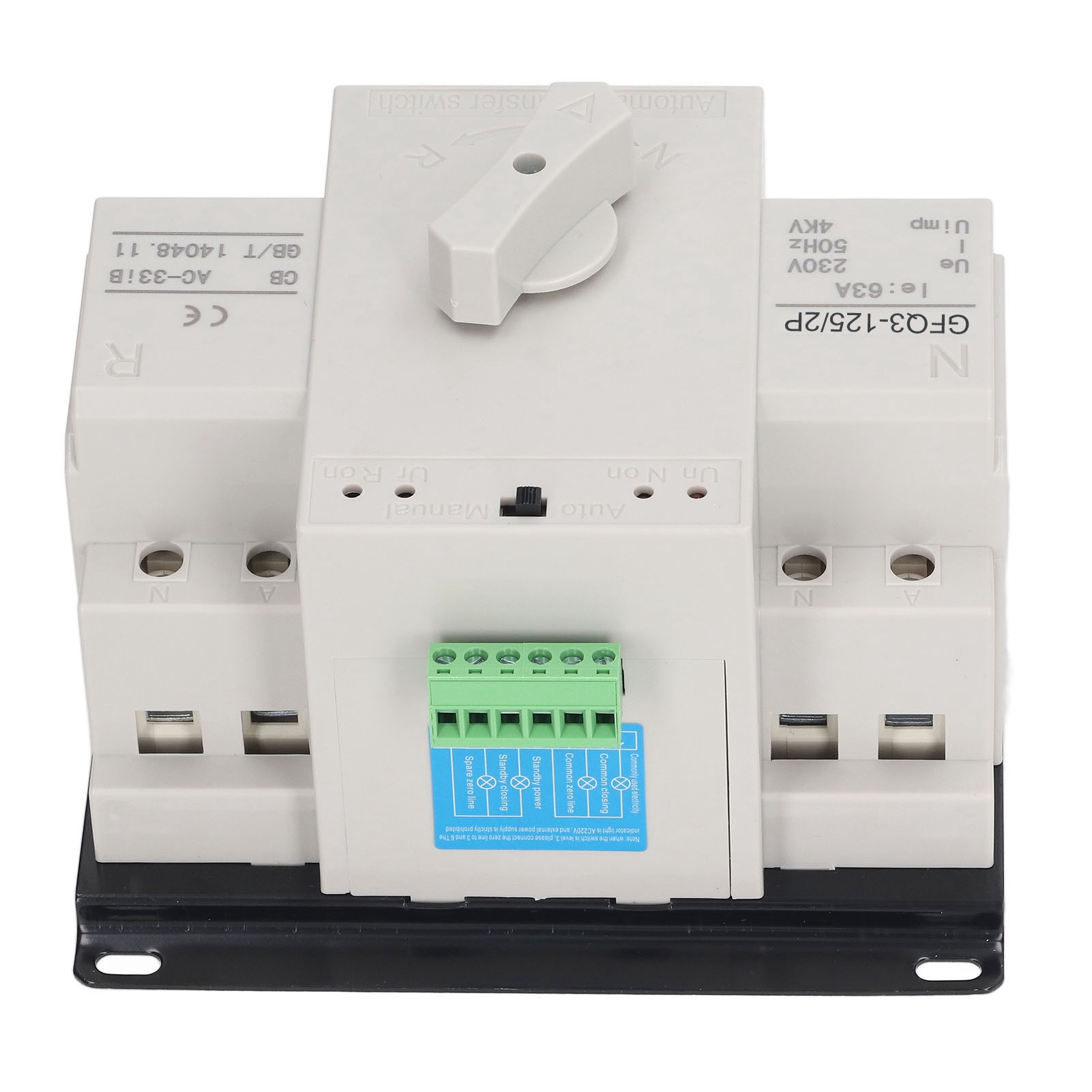 Automatischer Umschalter Mit Dualer Stromversorgung, 63a 230v Generator-schalter Für Heimwerkstatt/gebäude