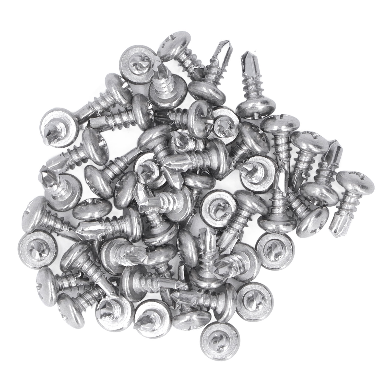 Packung Mit 200 M4,8x13 Edelstahl-bohrschrauben Mit Rundkopf, Befestigungsmaterial