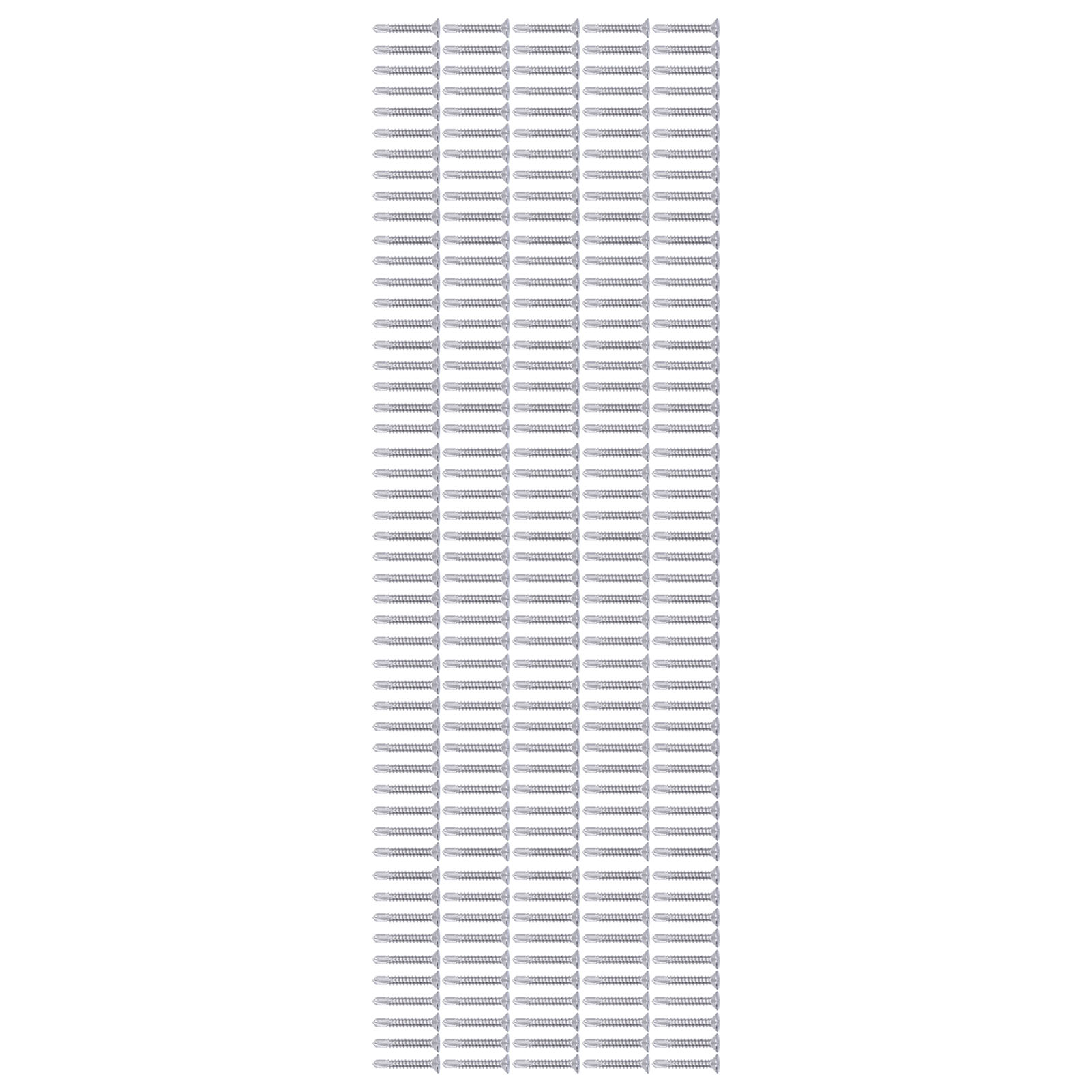 250 Selbstbohrende Schrauben, Senkkopf, Kreuzschlitz, Edelstahl 410, 32 Mm, M4,8-16, Packung