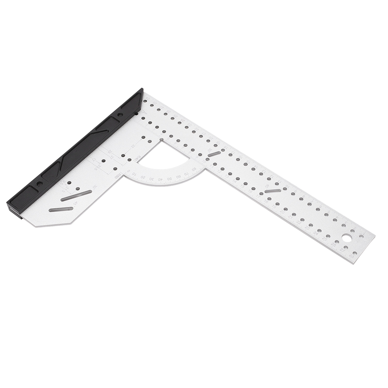 300 Mm Positionierwinkel Aus Aluminiumlegierung, Transparentes Messlineal Für Schreiner, Holzbearbeitungswerkzeug