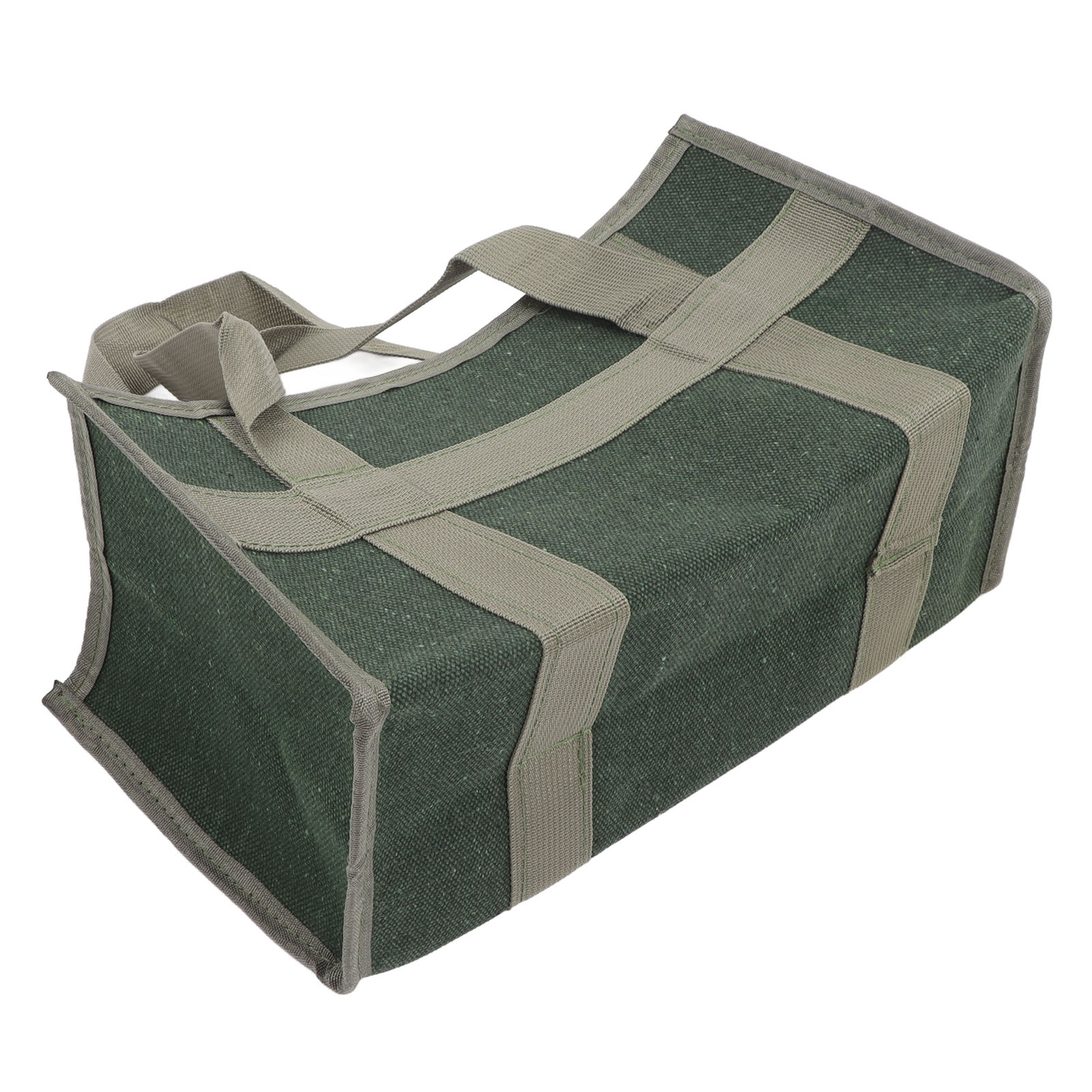 Werkzeugtasche Mit Großer Öffnung, Olivgrünes Canvas, Großes Fassungsvermögen, Strapazierfähig, Wasserdicht, Aufbewahrung Für Elektriker, 35 X 17 X 17 Cm / 13,8 X 6,7 X 6,7 Zoll