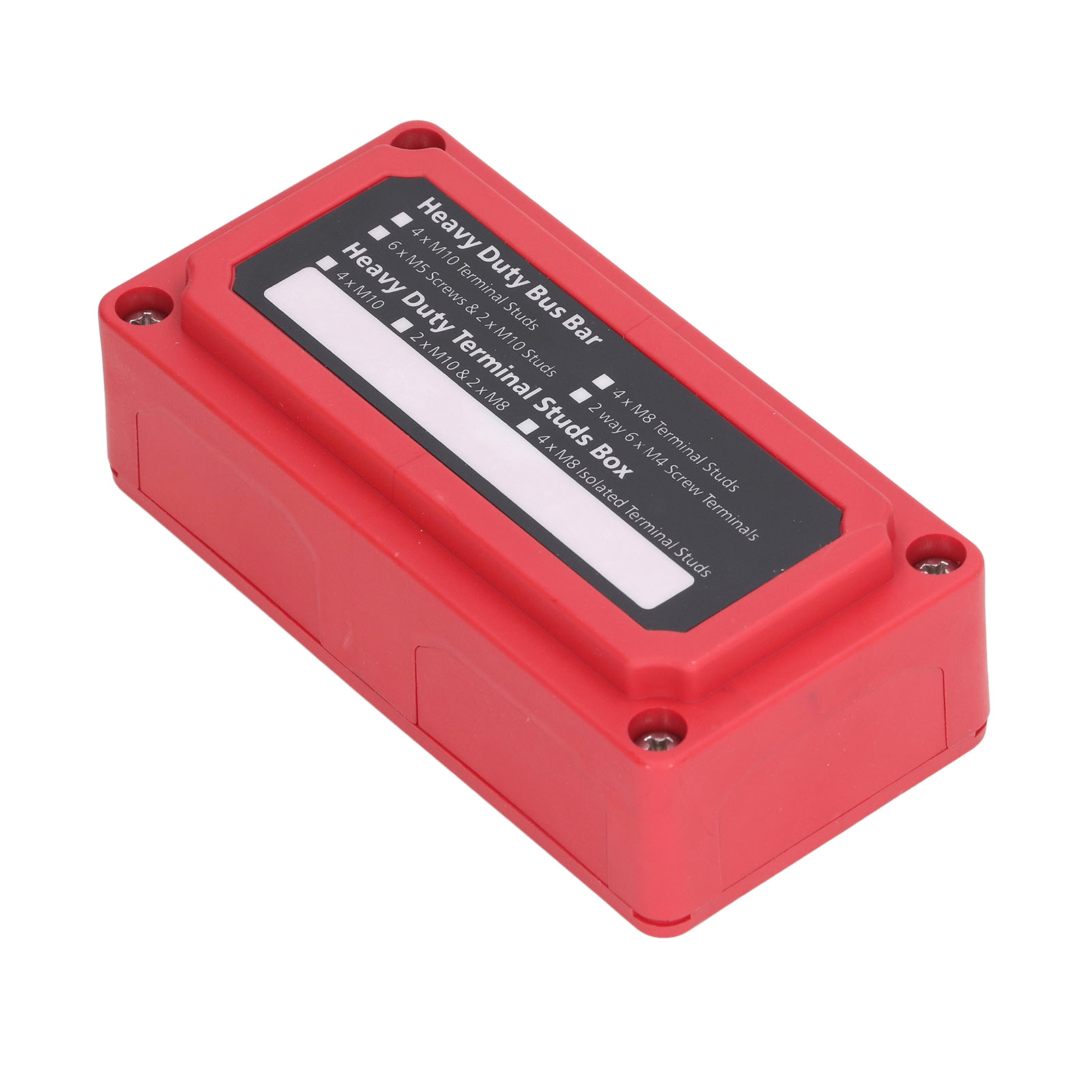 Sammelschienenverteilerkasten Mit M10-schrauben, Bolzenklemmen, 48v 300a Roter Anschlussblock