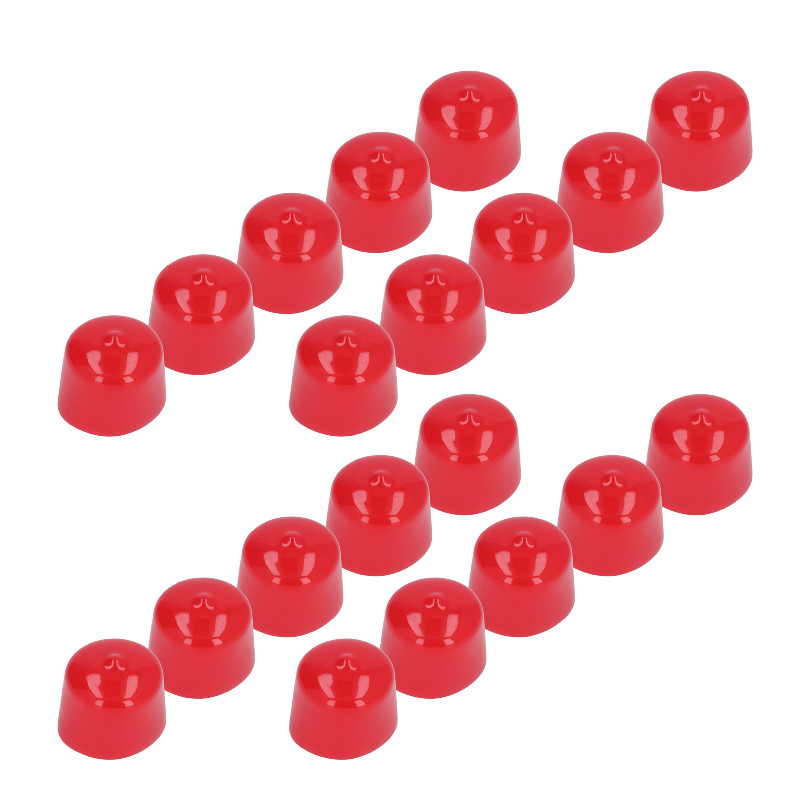 Rote Pvc-gewindekappen, 40 Mm – 20er-packung, Korrosionsbeständig, Elastisch, Schwer Entflammbar, Leicht
