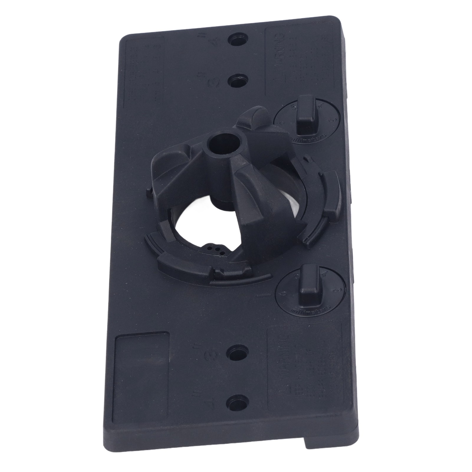 Set Mit 3 35-mm-lochsägen Für Scharniere, Bohrschablone, Bohrführung, Holzbearbeitungswerkzeug, Zentrierkörner, Schwarz