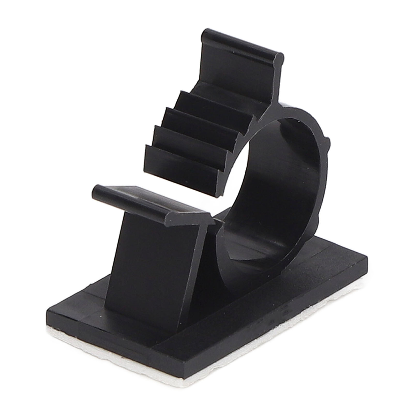 Packung Mit 100 Verstellbaren, Selbstklebenden Kabelclips, Wiederverwendbaren Kabelbindern Aus Pa66 Nylon, Schwarzer Kabelorganizer Xy 1720 (17x20mm)